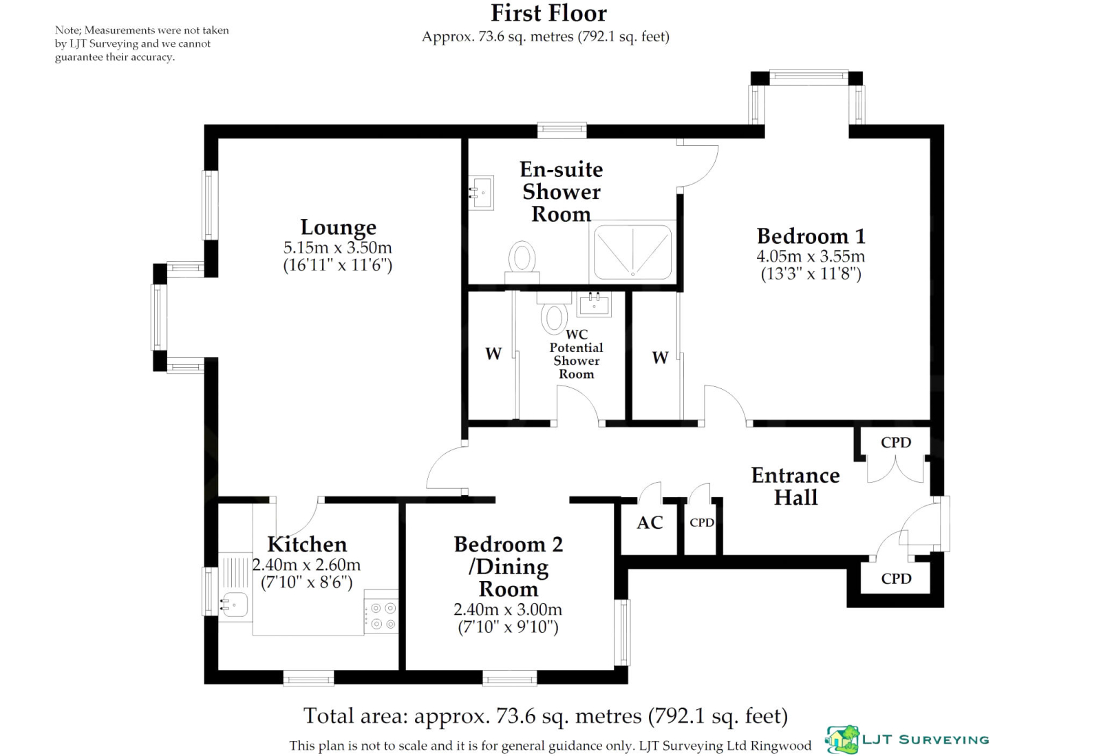 Flat 56, Lynes Court, Ringwood floorplan
