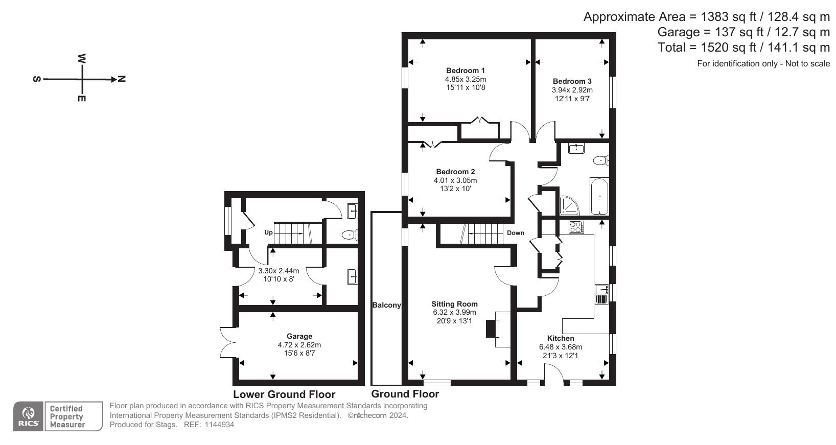 Bilberries, Coneygar Park, Bridport floorplan