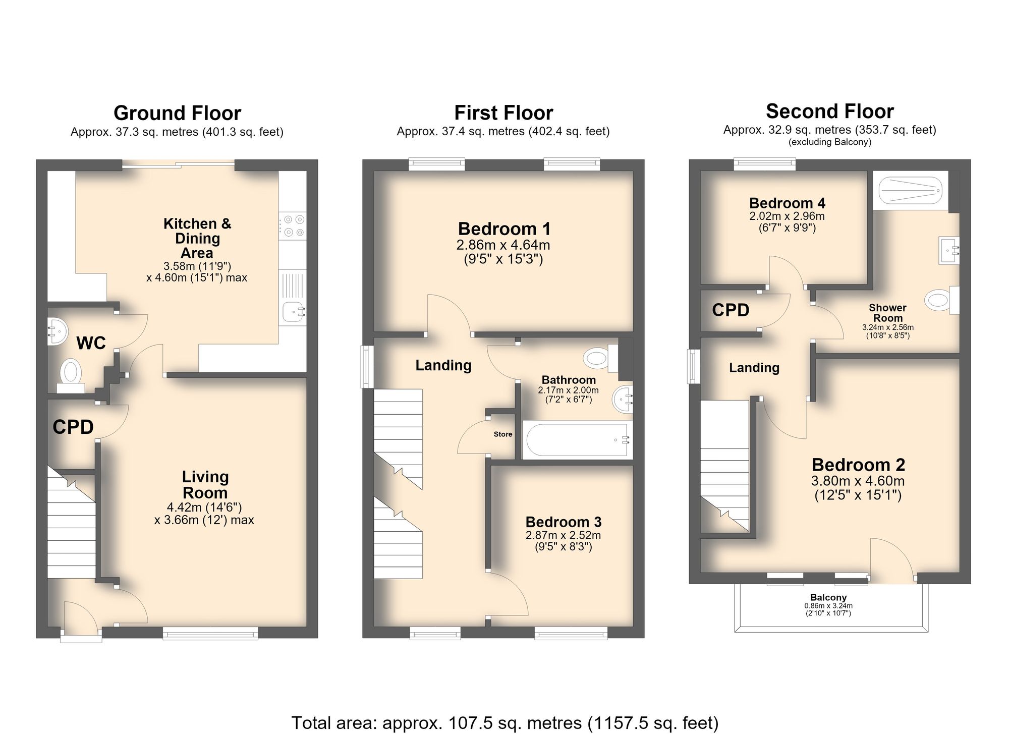 79 Park Spring Drive, Sheffield floorplan