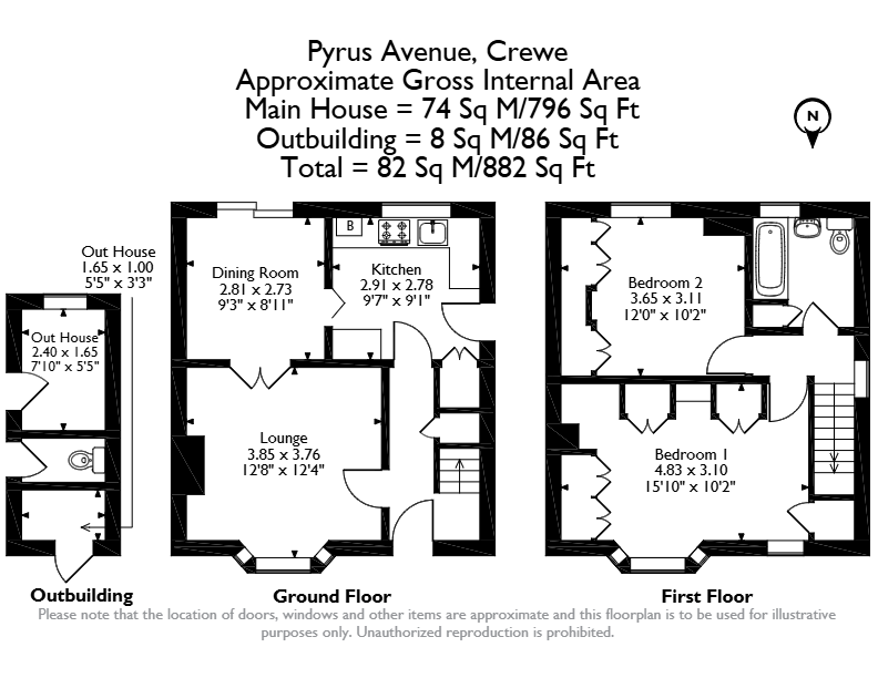 42 Pyrus Avenue, Pyrus Avenue, Crewe floorplan