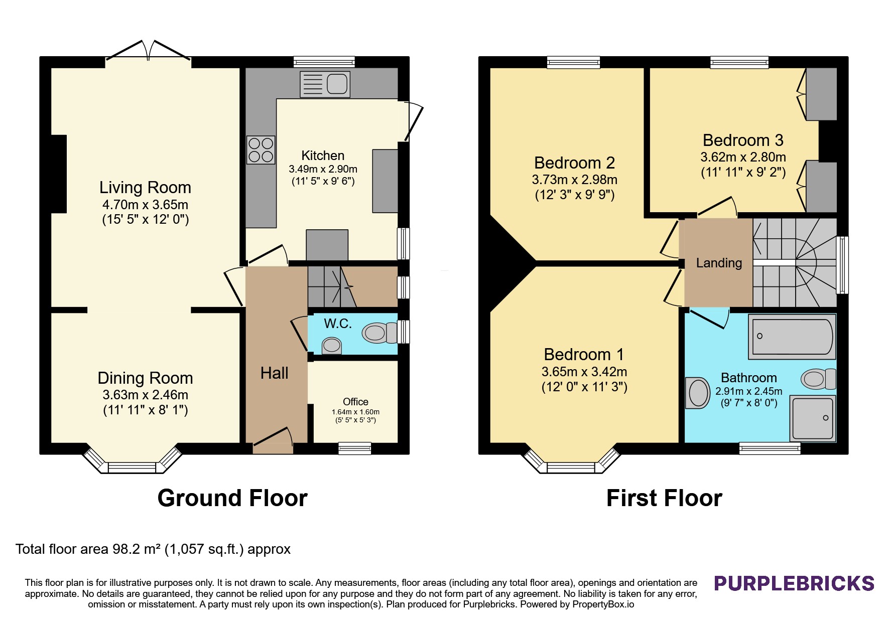 53, Bethune Road, Horsham floorplan