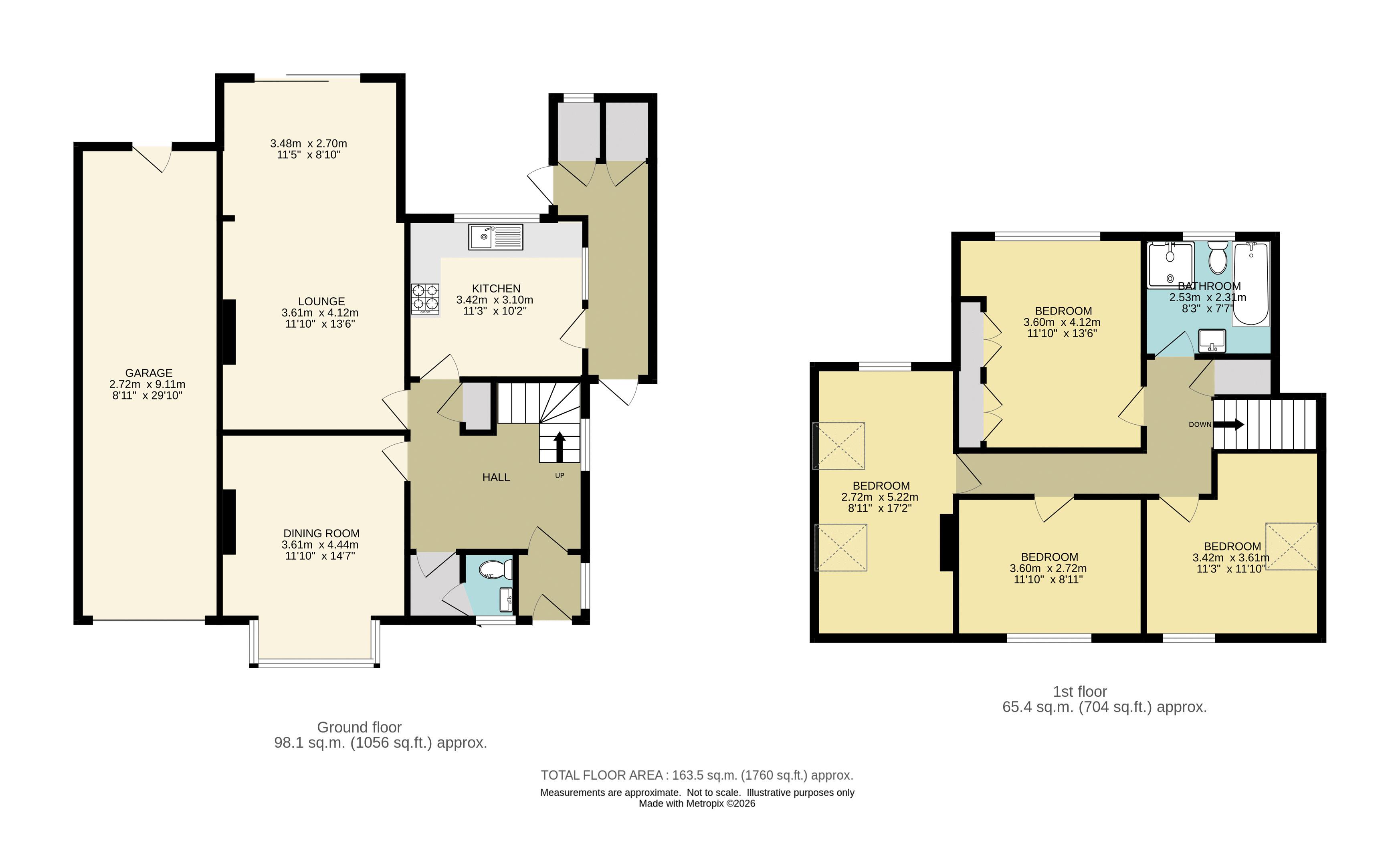 61, Lower Hill Road, Epsom floorplan