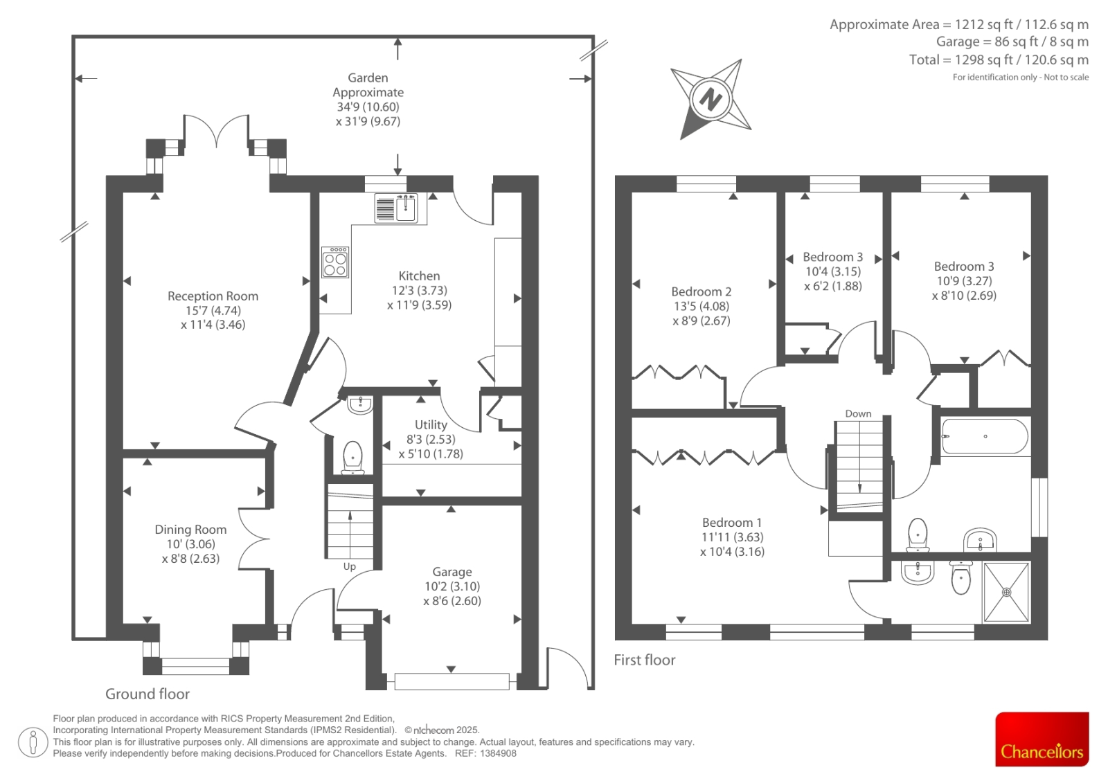 59, Germander Way, Bicester floorplan
