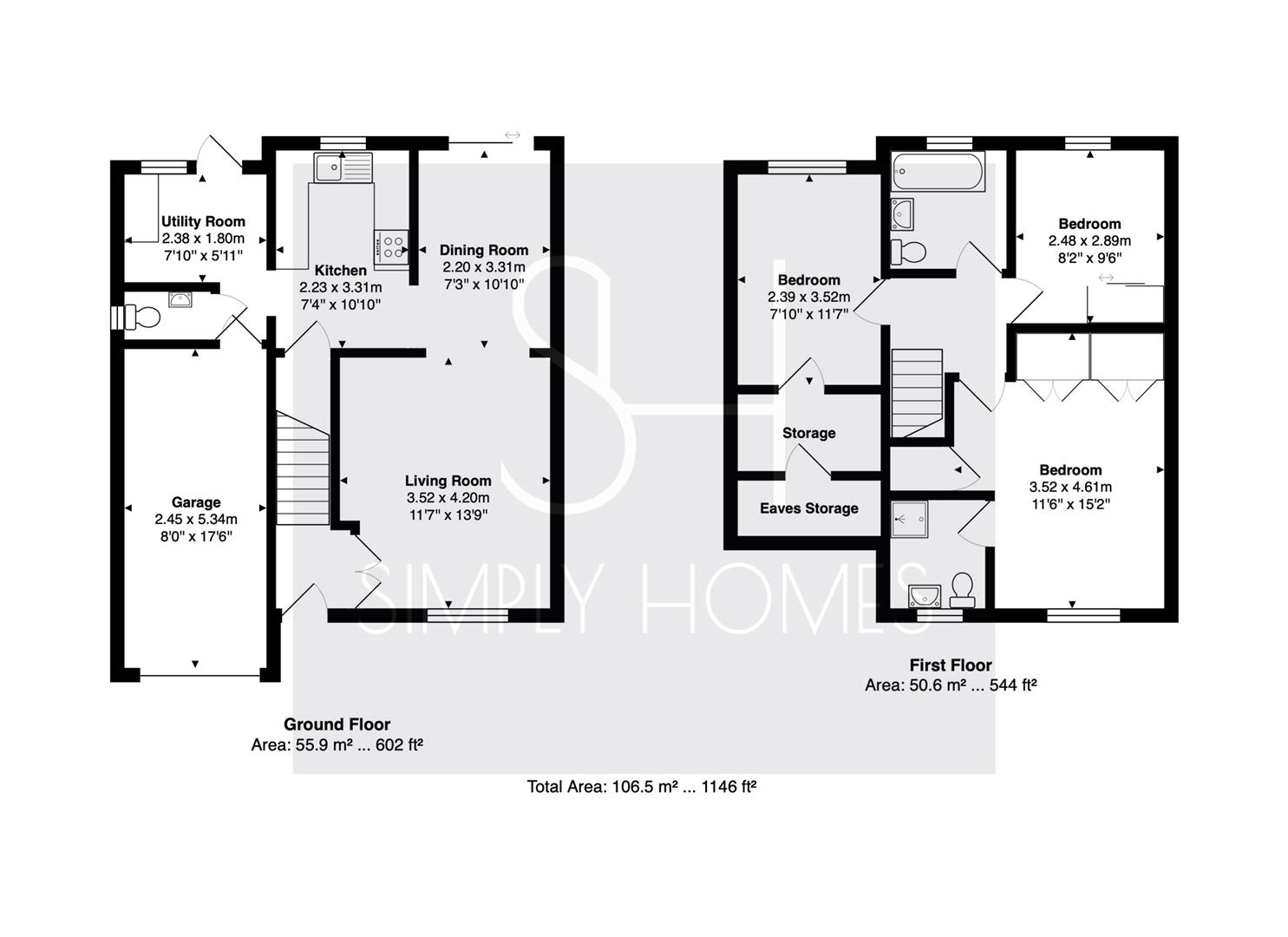 7, Mallow Walk, Royston floorplan
