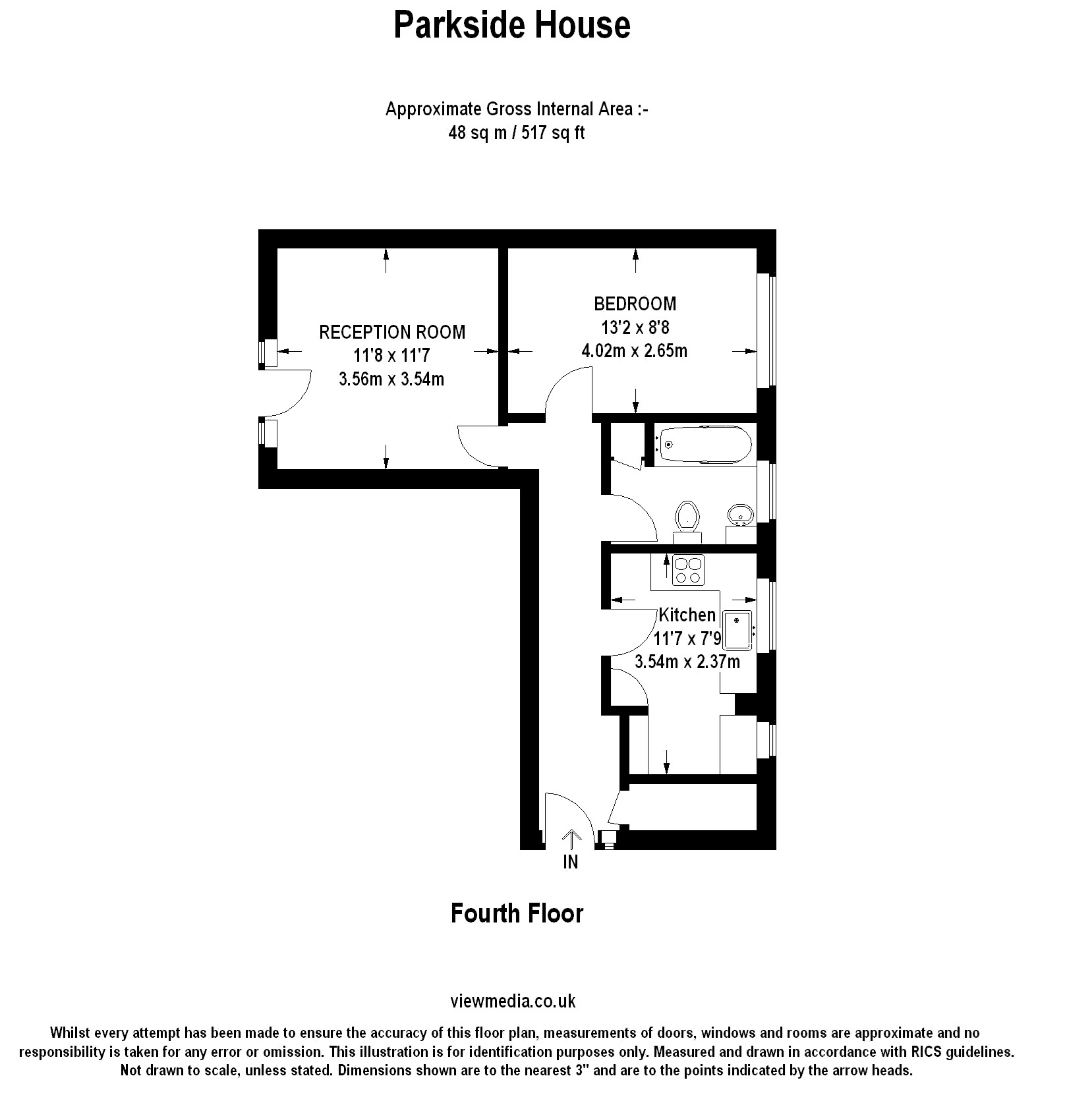 Flat 10,, Parkside House, Wimbledon Village floorplan