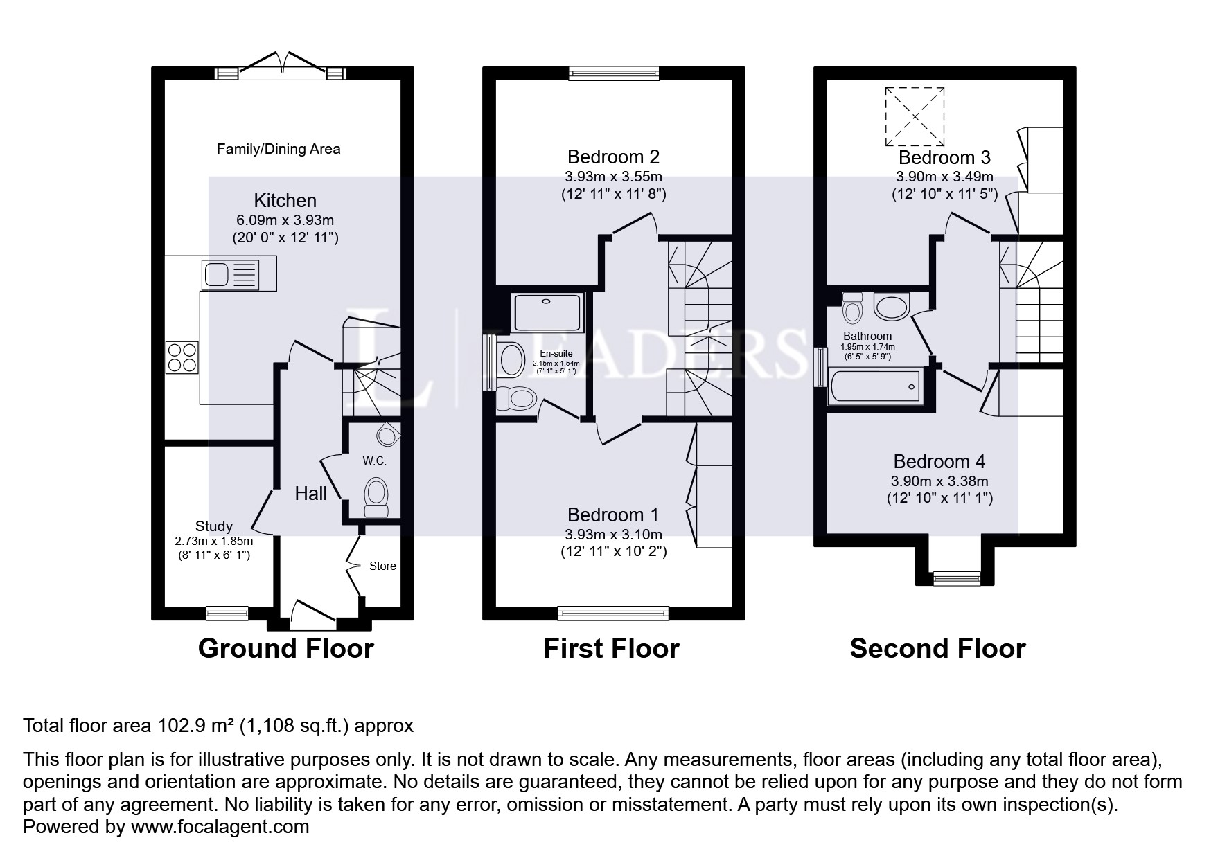 Daisy Lane, Bedford floorplan