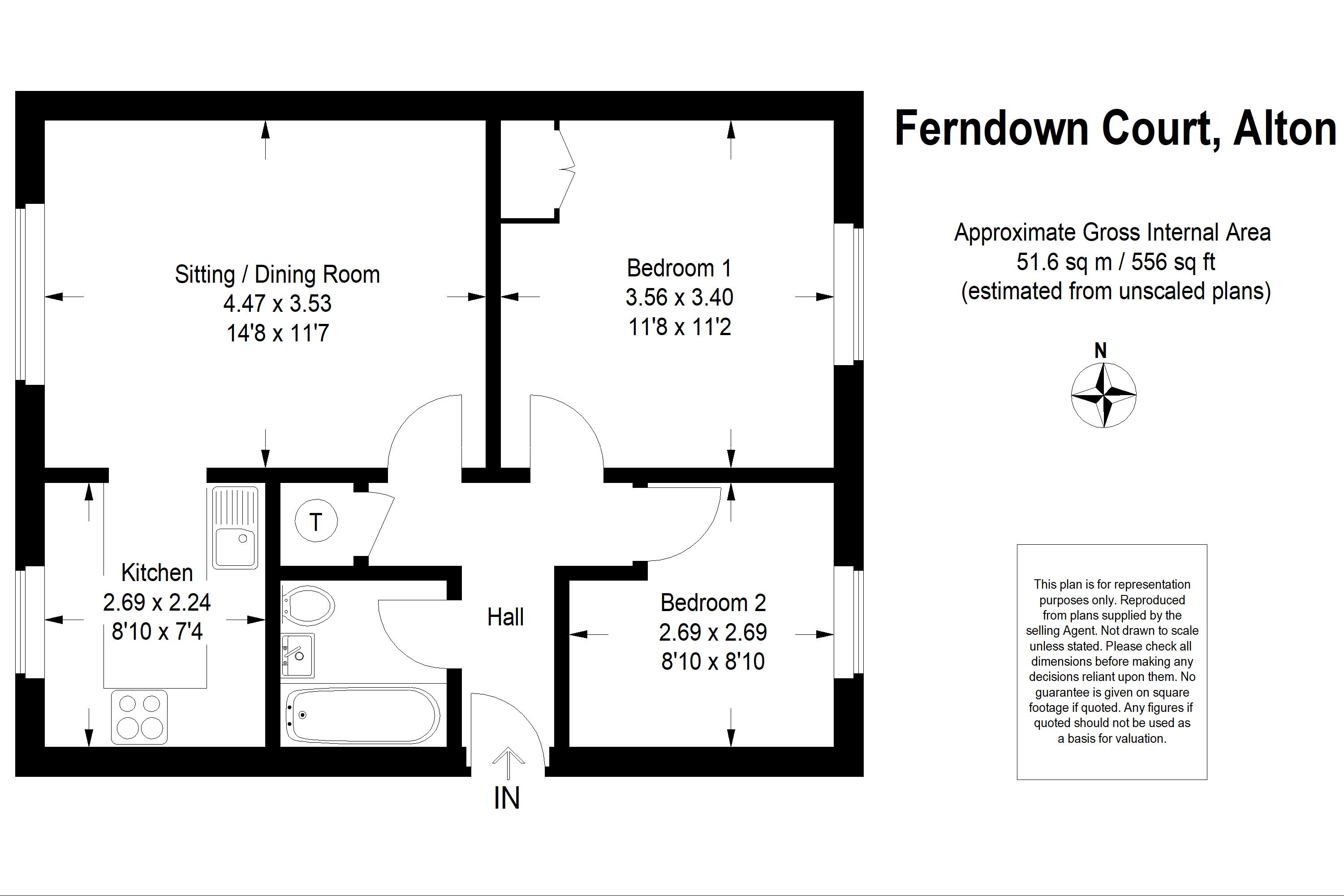 2 Bedrooms Flat for sale in Dickers Lane, Alton GU34