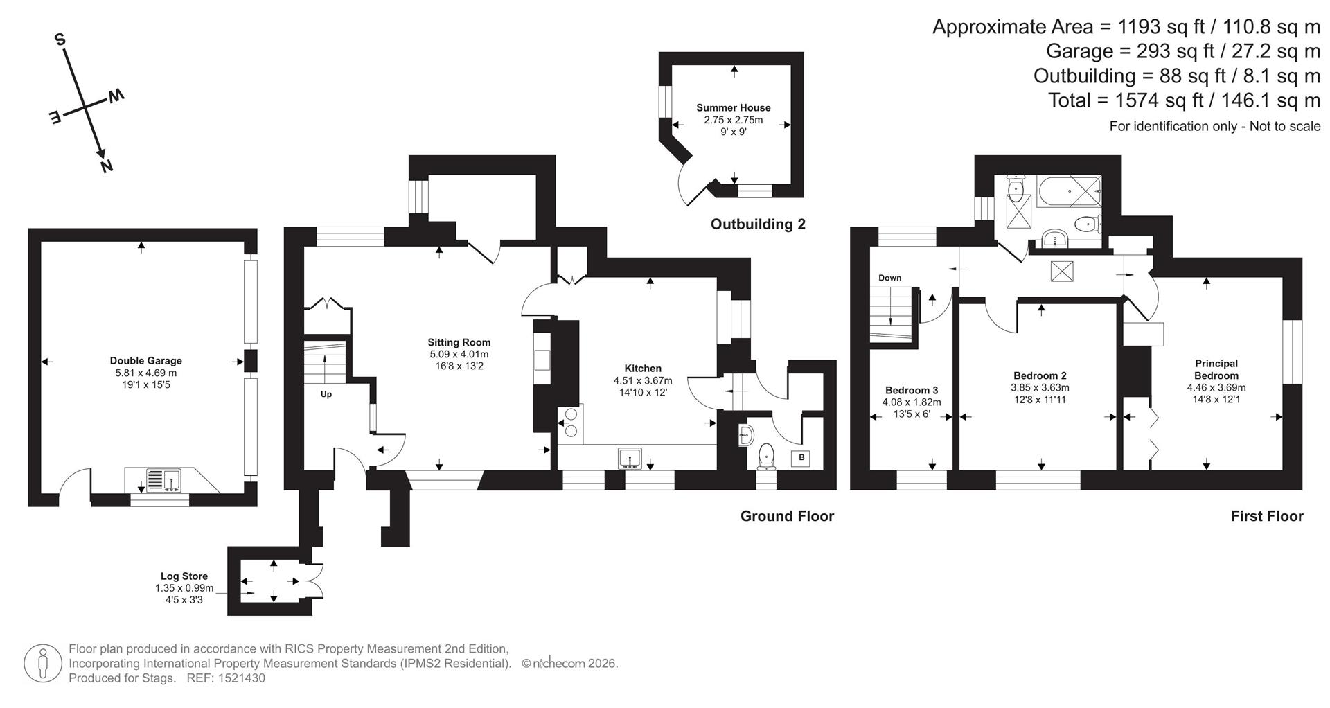 1 Preston Cottages, Preston Bowyer, Taunton floorplan