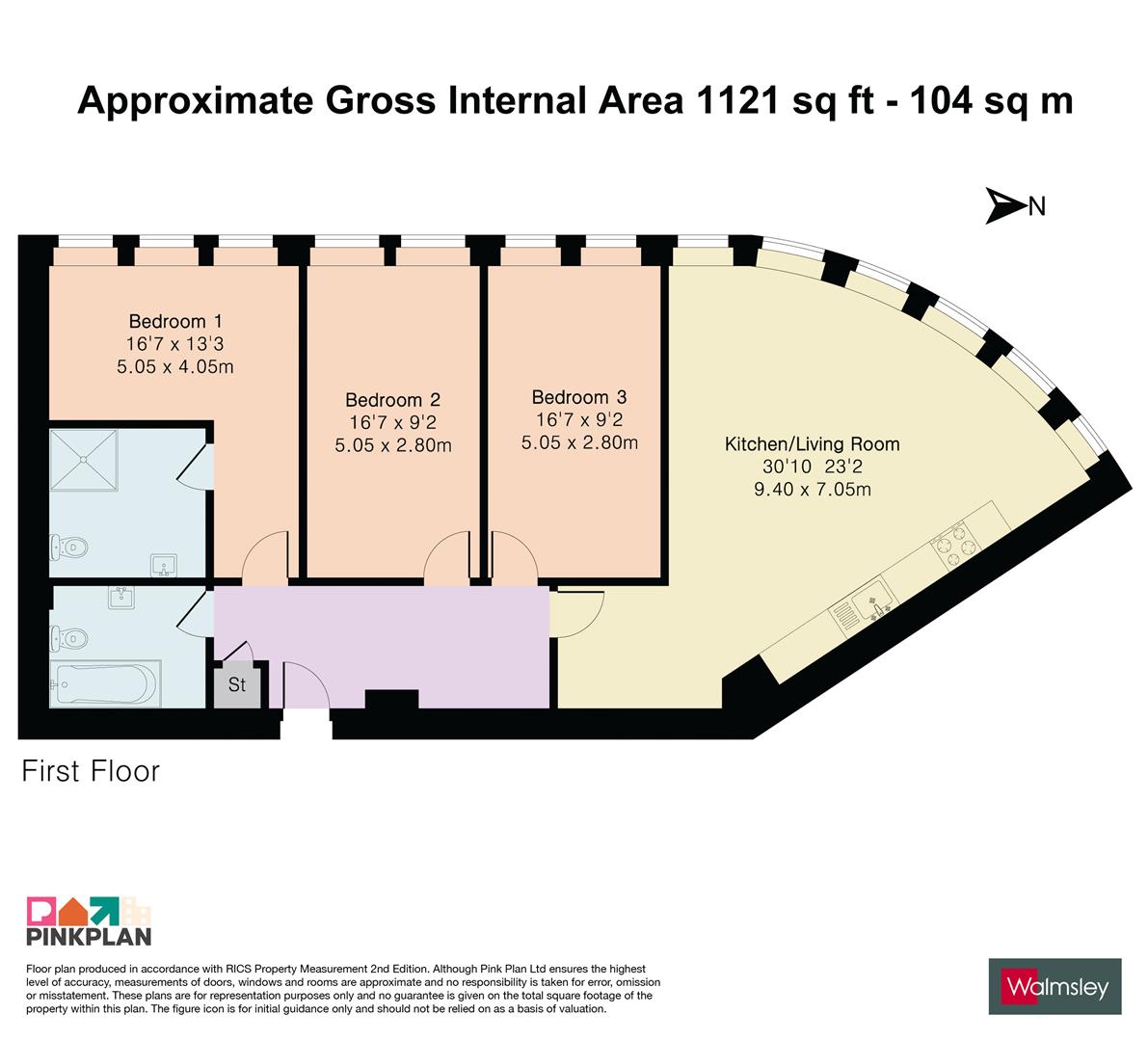 Flat 105 Sussex House, 6, The Forbury, Reading floorplan