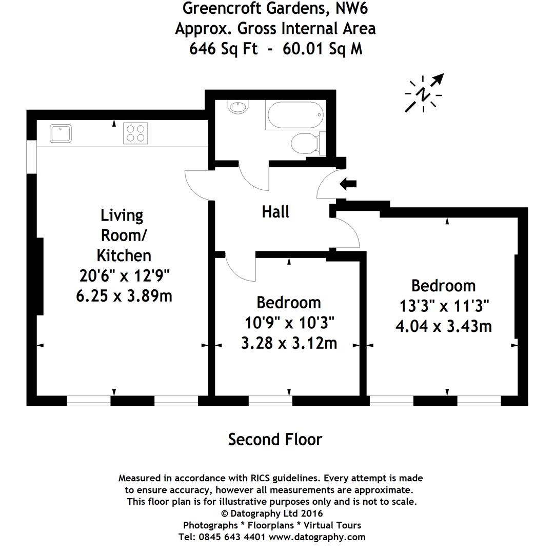 Greencroft Gardens, London floorplan