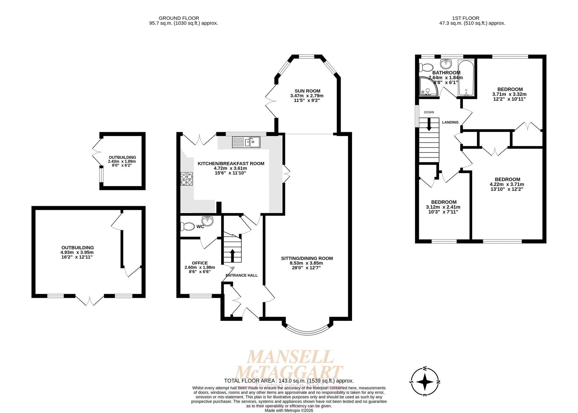 1 Chapel Road, Horley floorplan