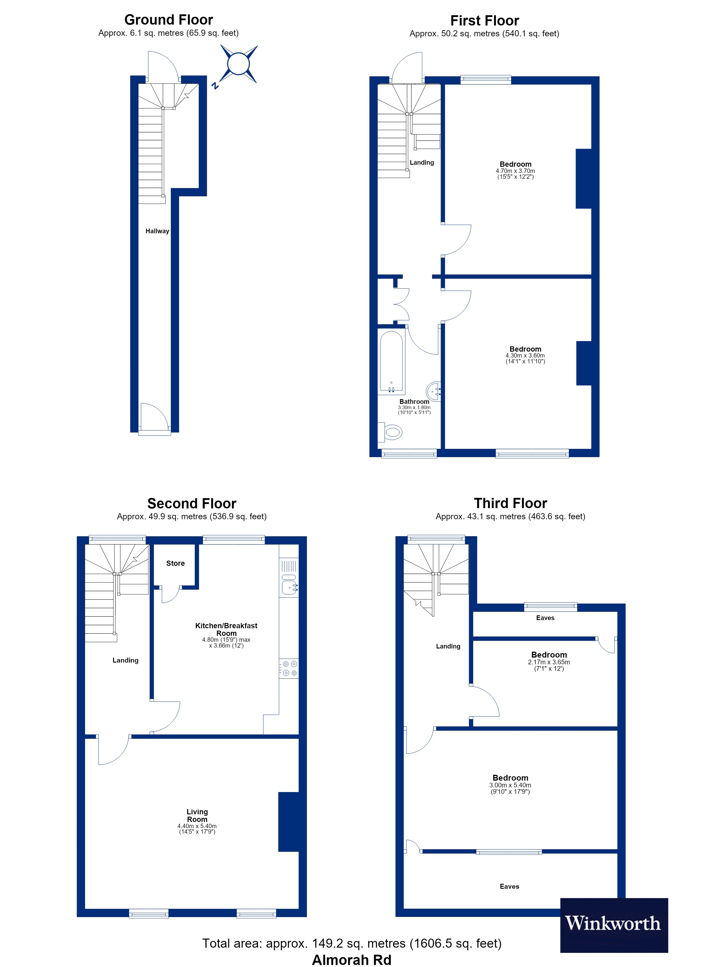 12A,, Almorah Road, London floorplan