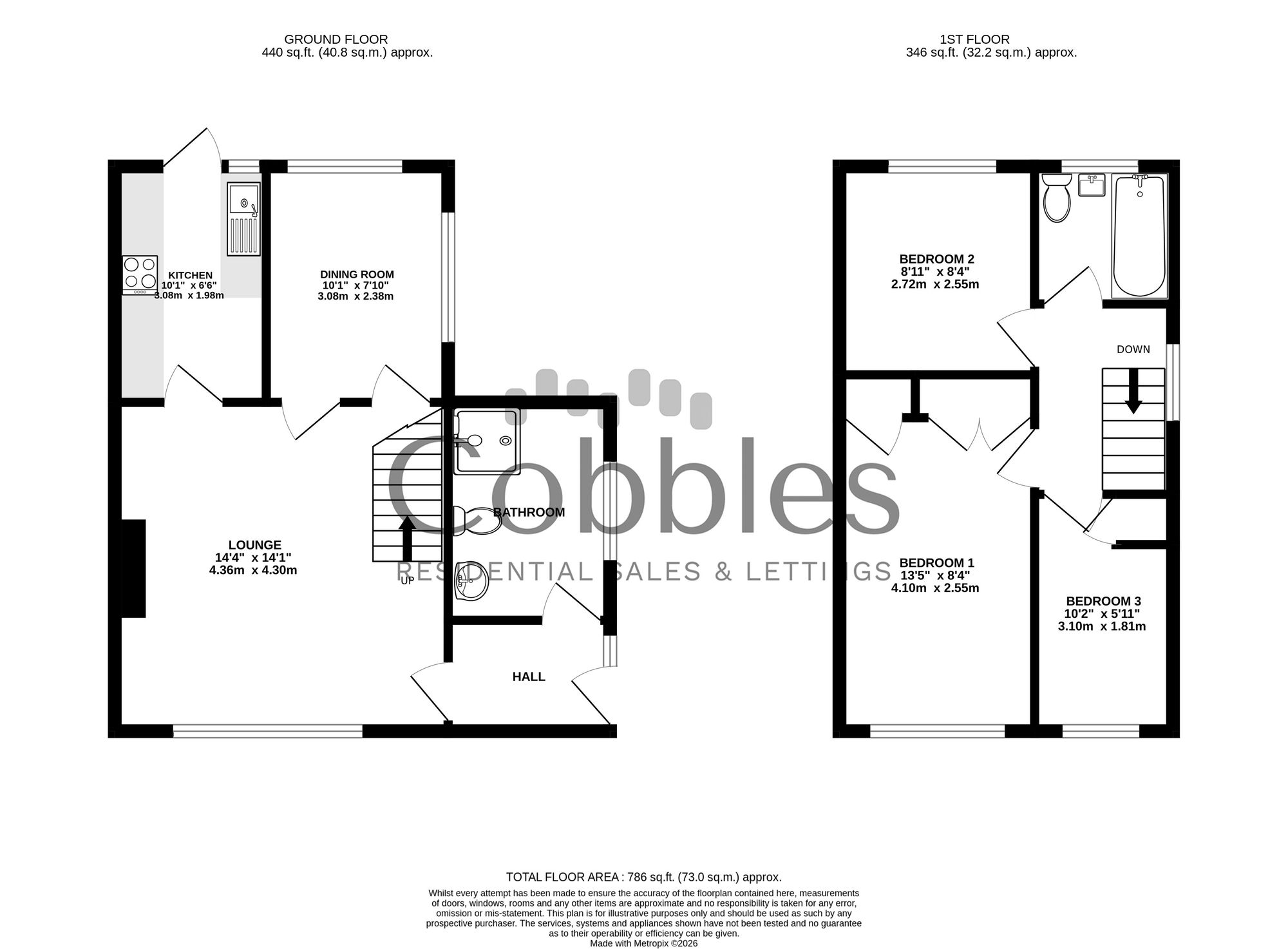 259 Grange Road, Guildford floorplan