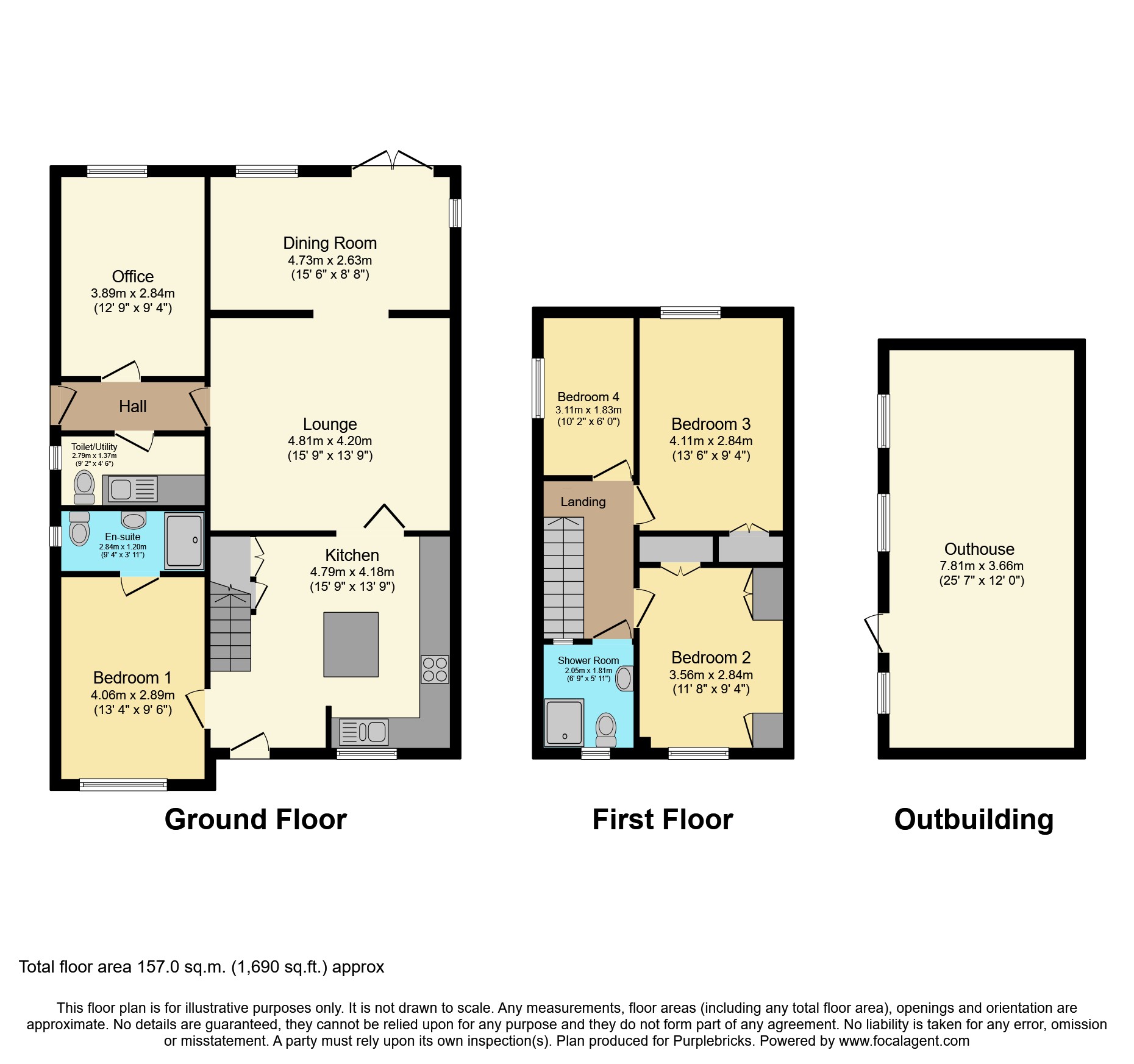 1, Vicarage Gardens, Tavistock floorplan