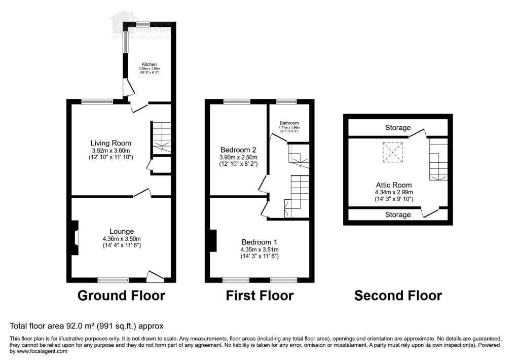 65, Featherstall Road, Littleborough floorplan
