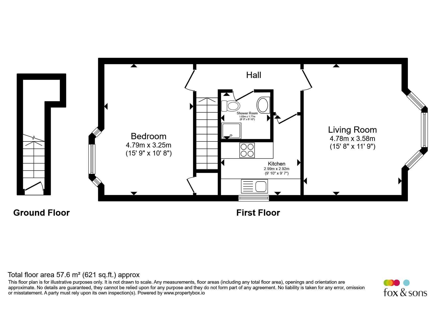 Flat 6, Pangdean Court, 9, St. Michaels Road, Worthing floorplan