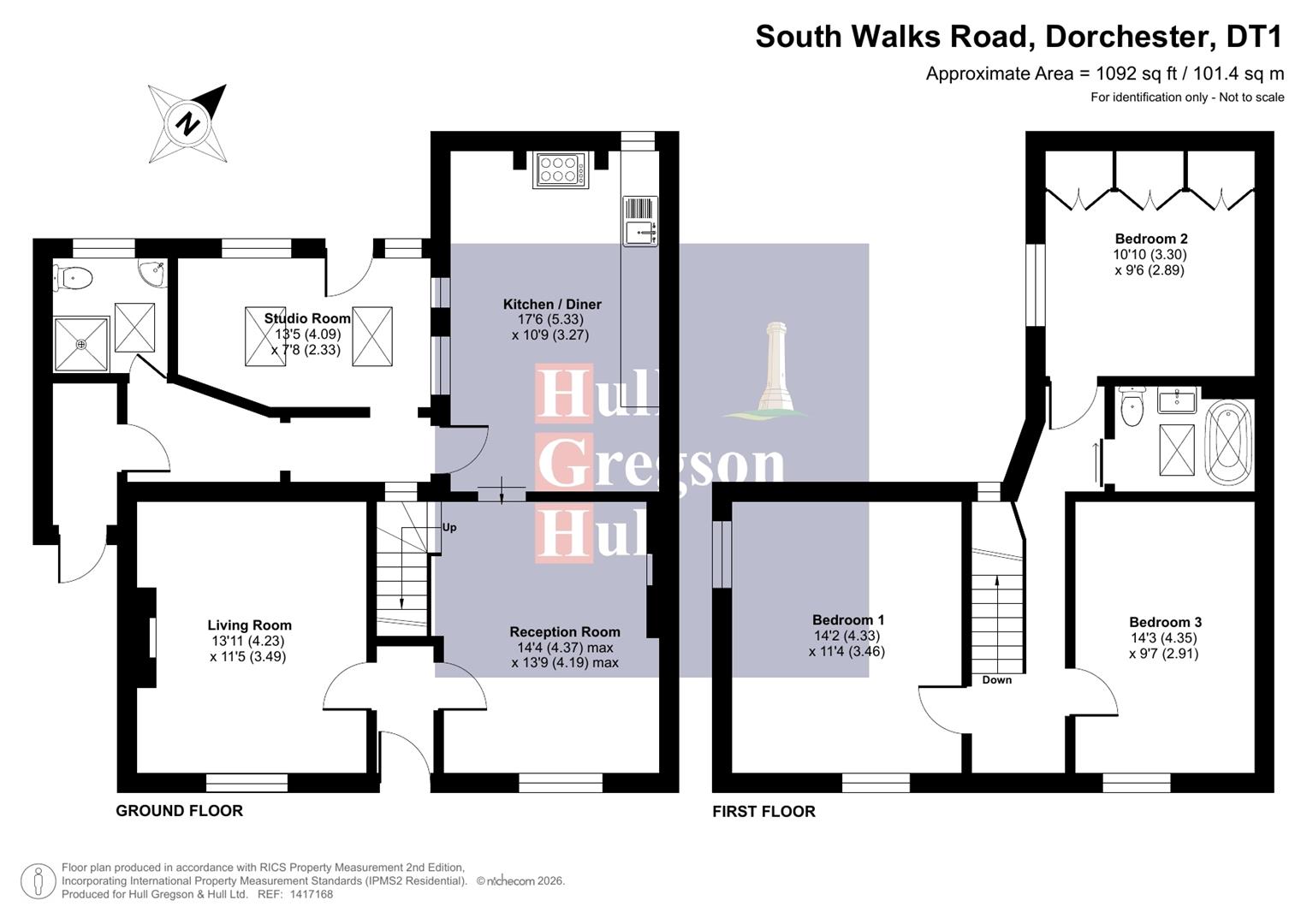 10, South Walks Road, Dorchester floorplan