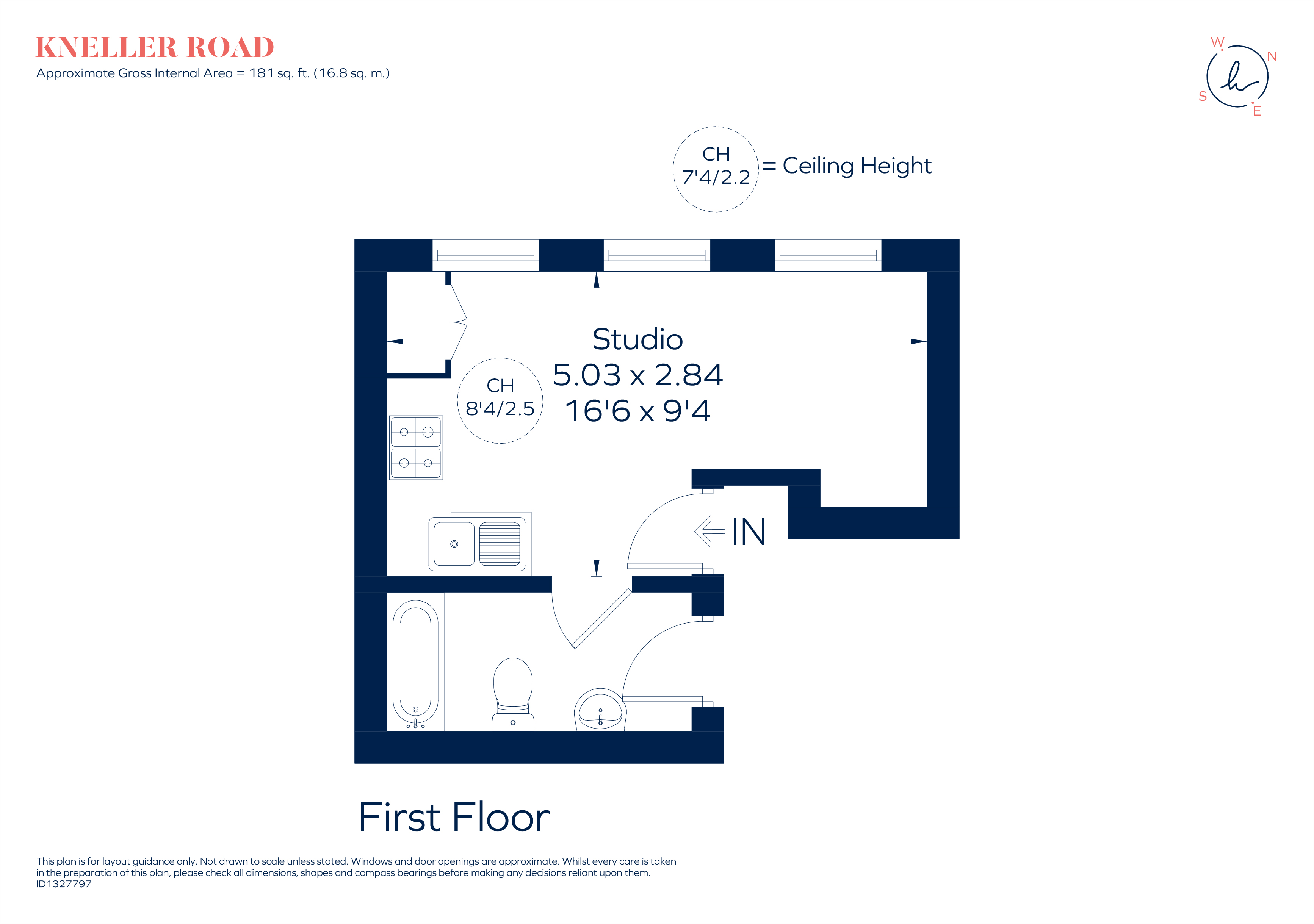 Flat 2, 138a, Kneller Road, Twickenham floorplan