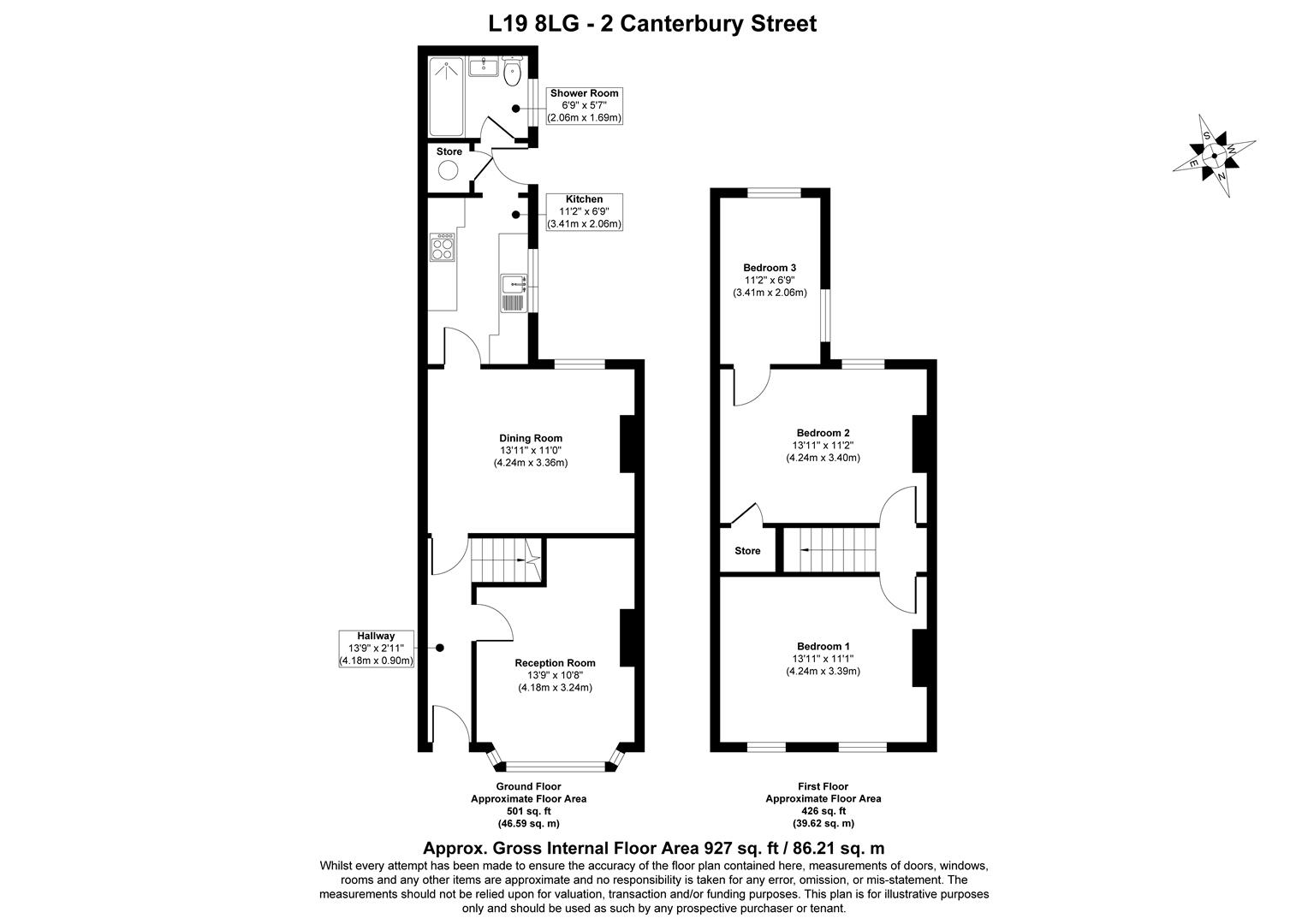 2, Canterbury Street, Liverpool floorplan