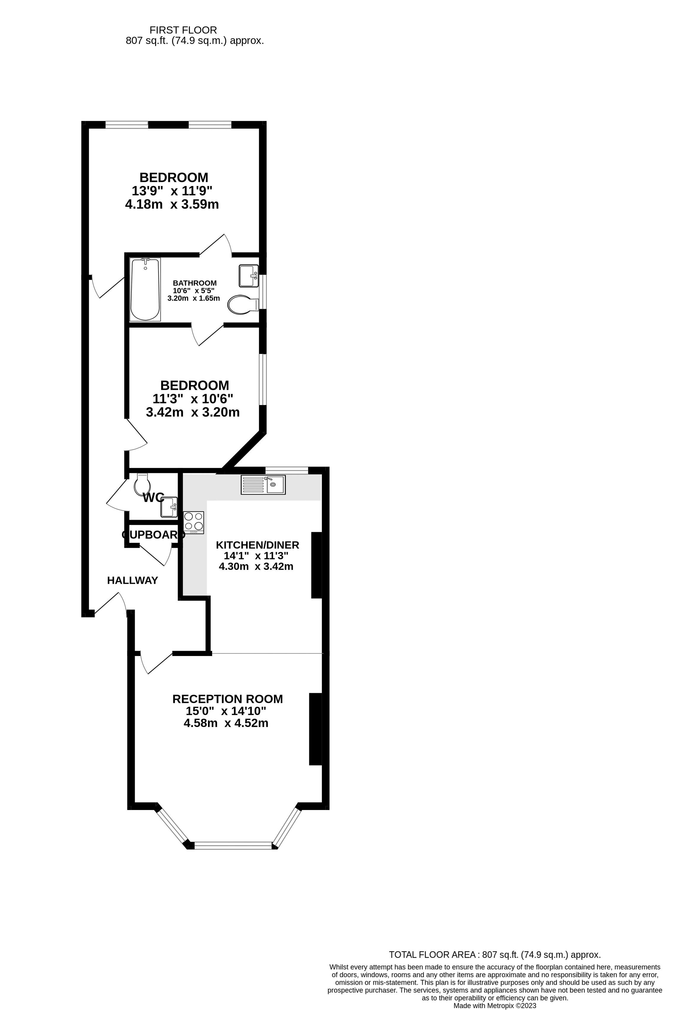 Flat 86, Essendine Mansions,, Essendine Road, London floorplan