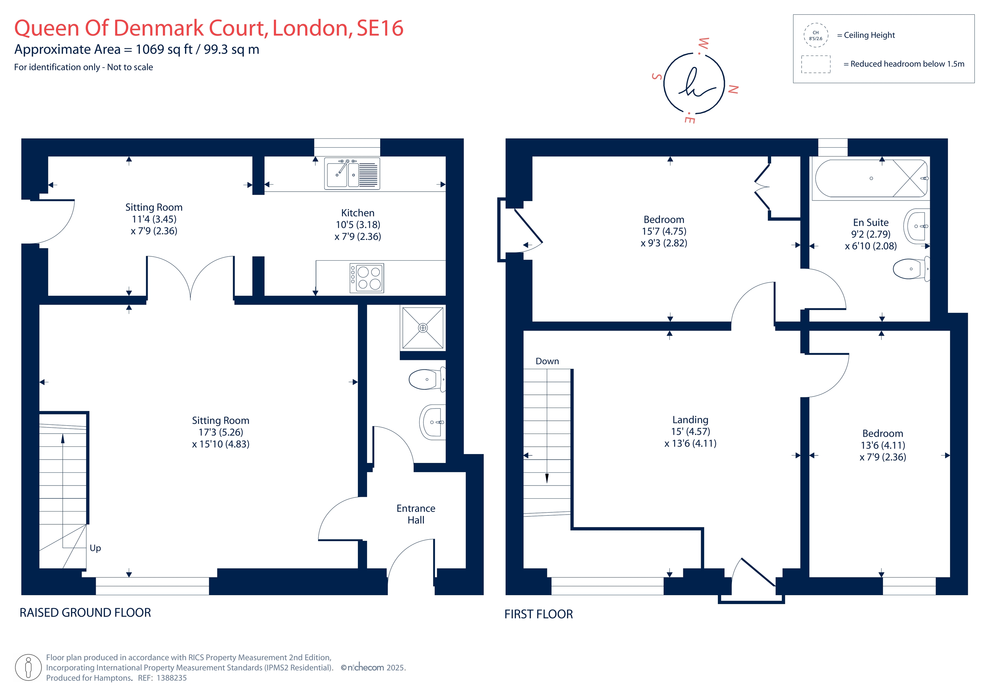 36, Queen of Denmark Court, London floorplan