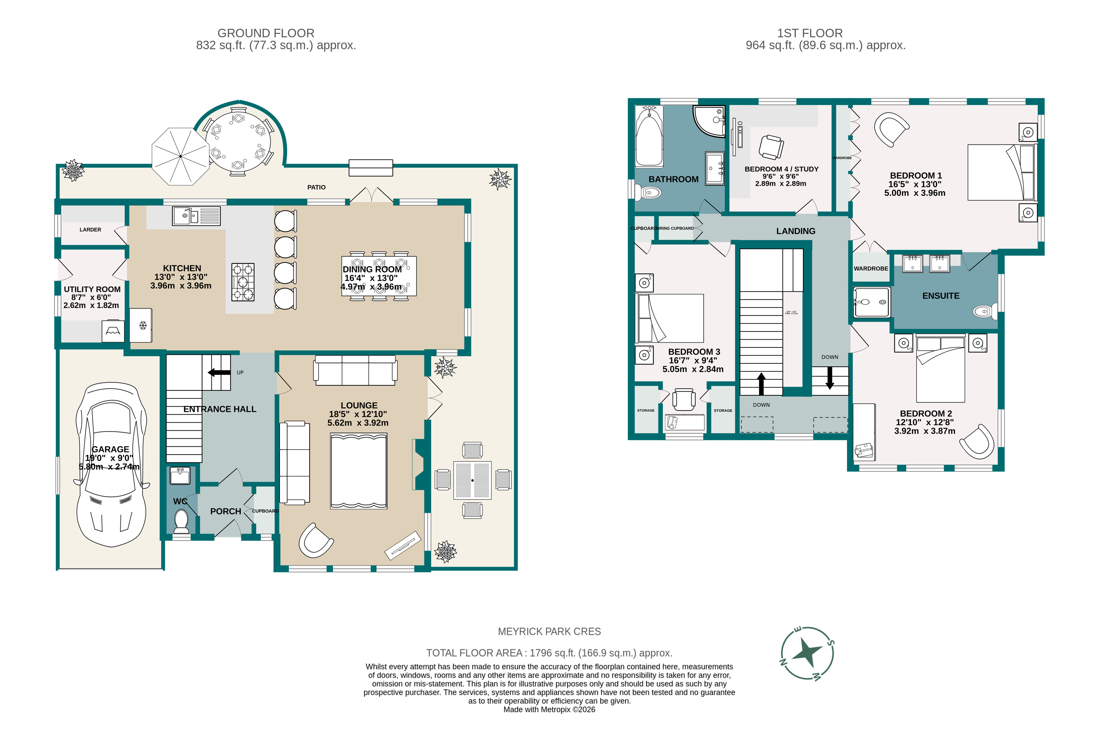 23, Meyrick Park Crescent, Dorset floorplan