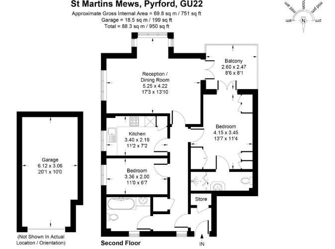 25, St. Martins Mews, Surrey floorplan