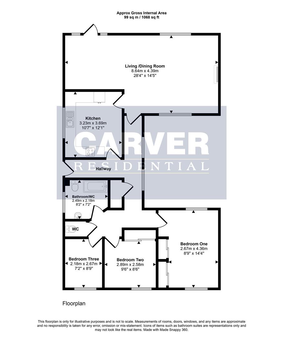 12, Stag Lane, Woodham floorplan