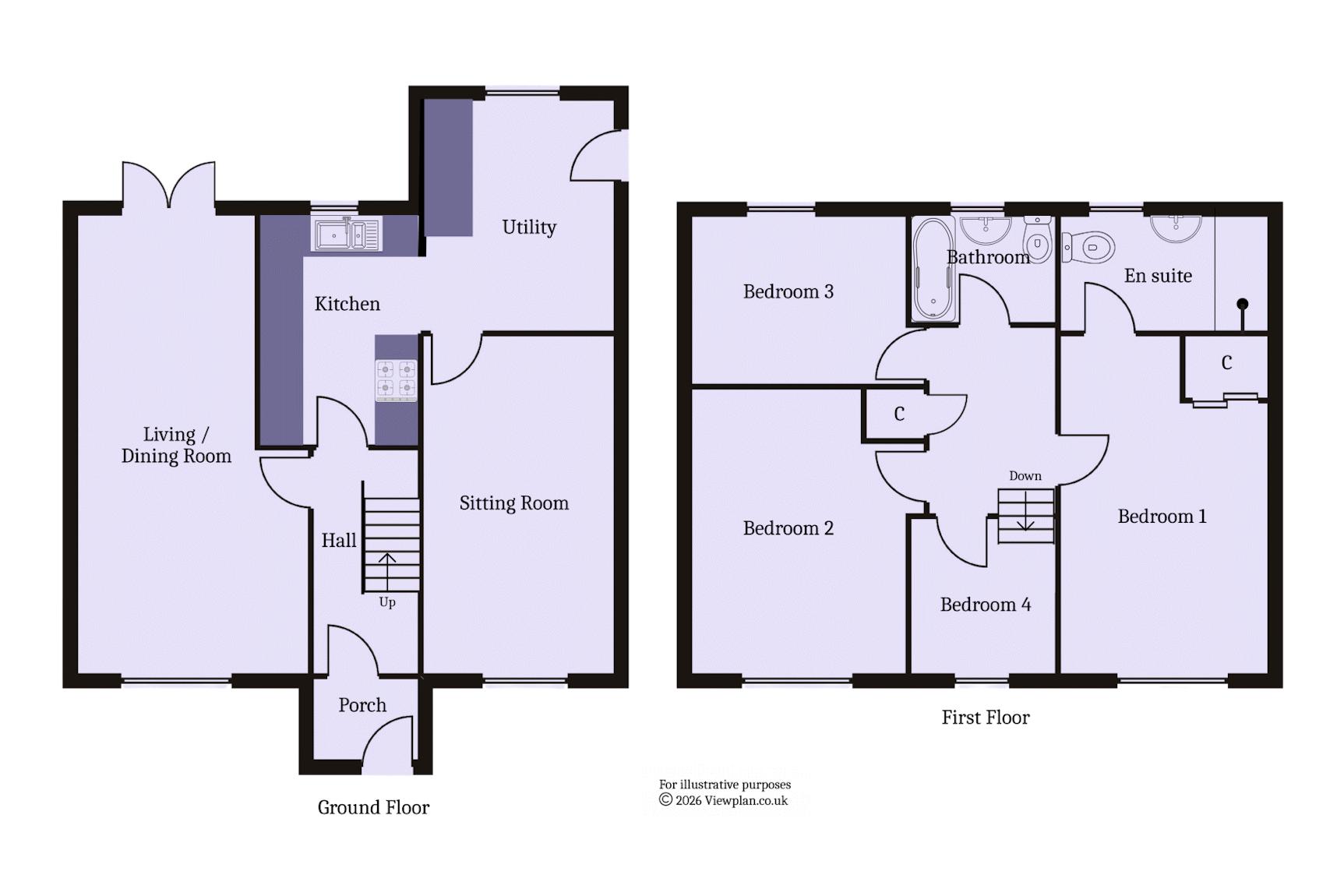 25, Cae'r Odyn, Dinas Powys floorplan