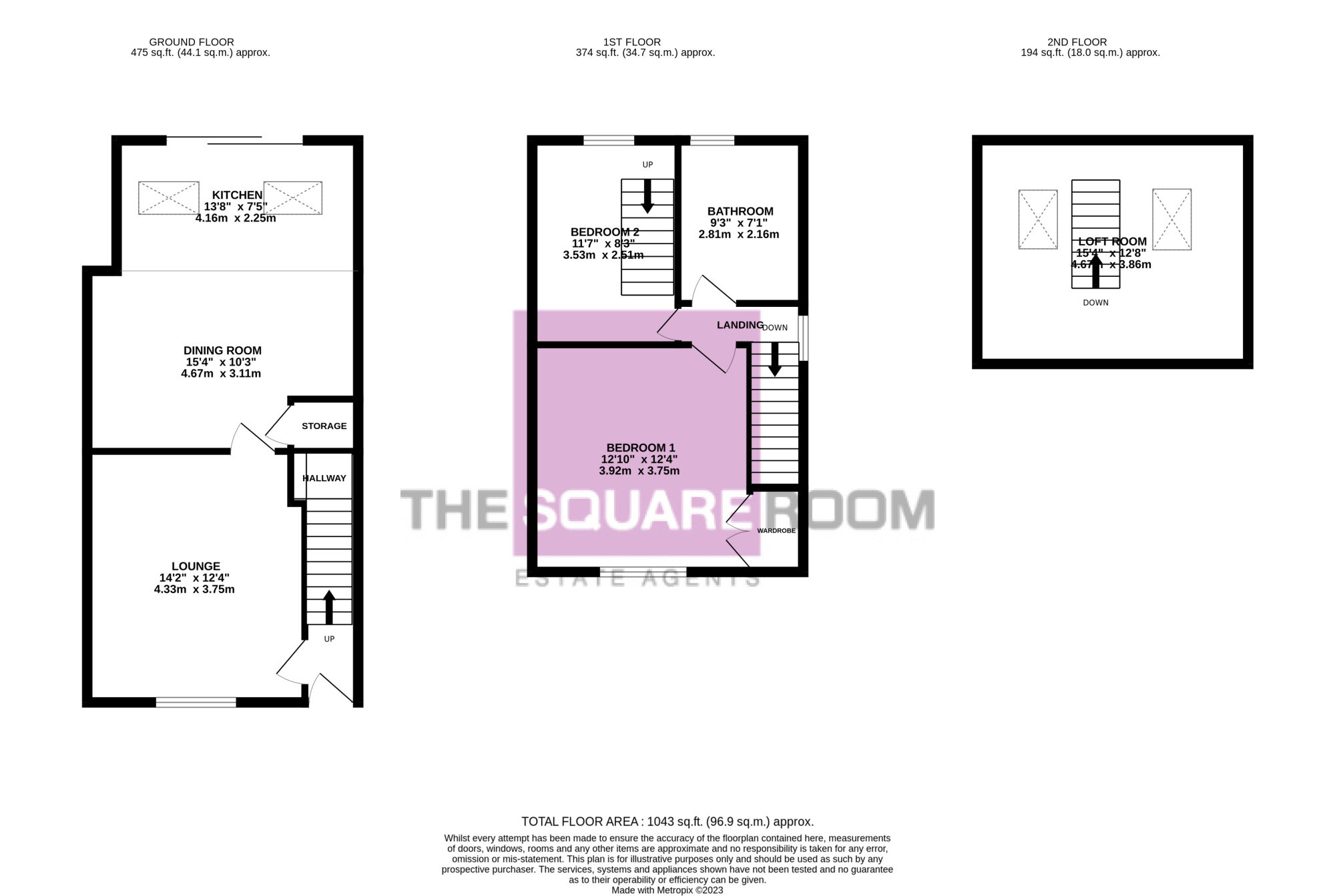 3, Cemetery Lane, Preesall floorplan