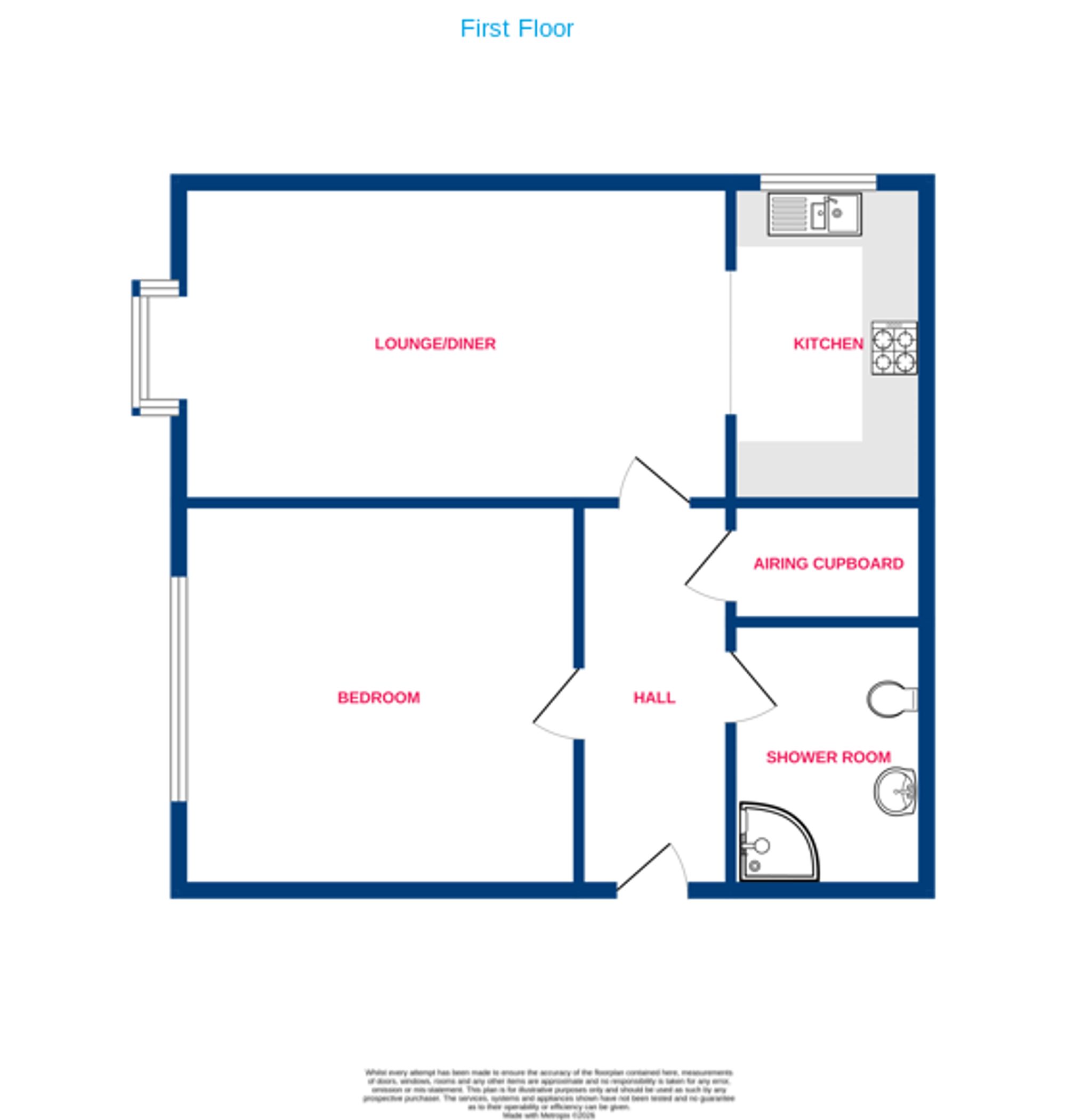 152 Copperfields, Basildon floorplan
