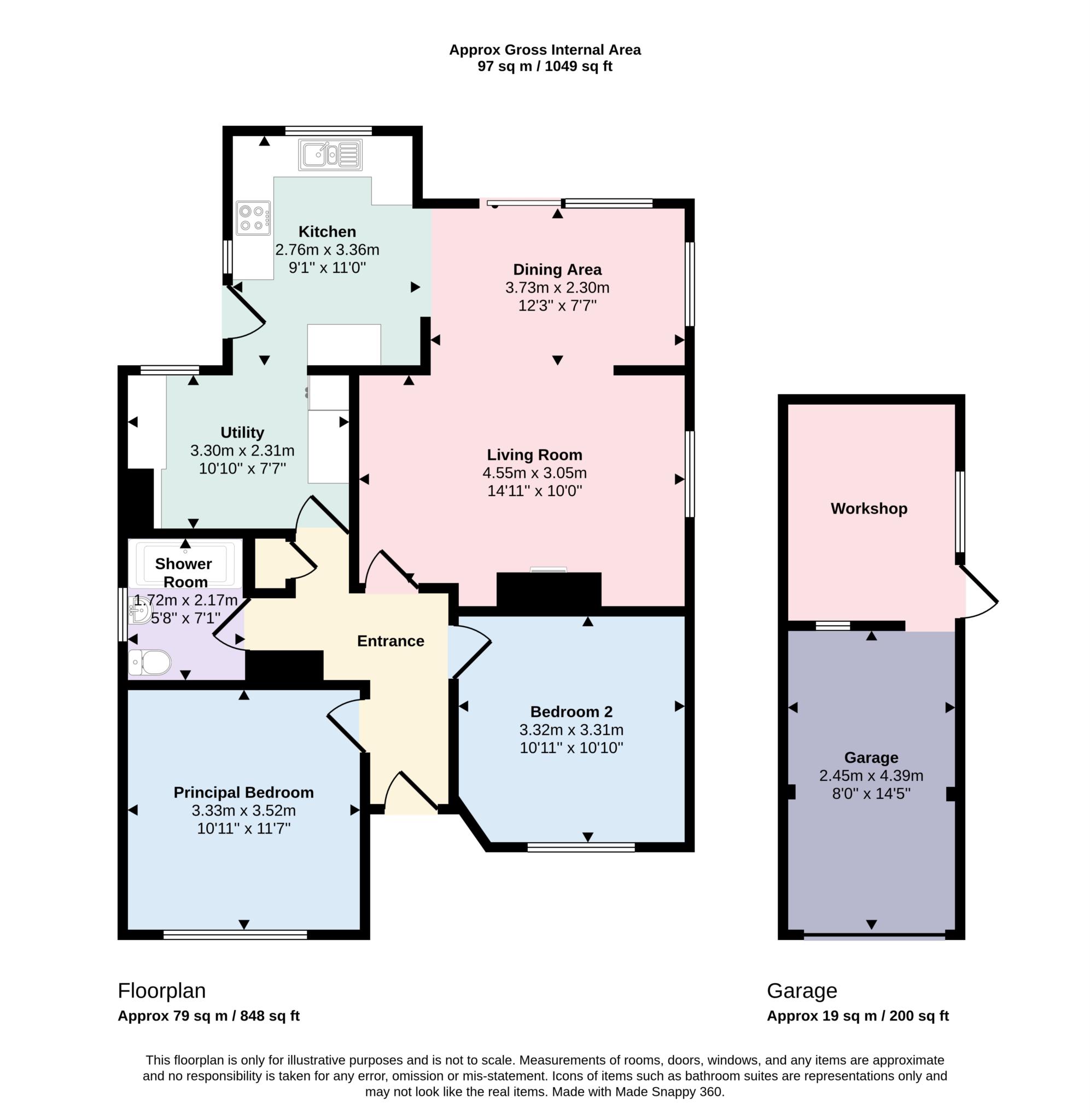 14, Moulder Road, Tewkesbury floorplan