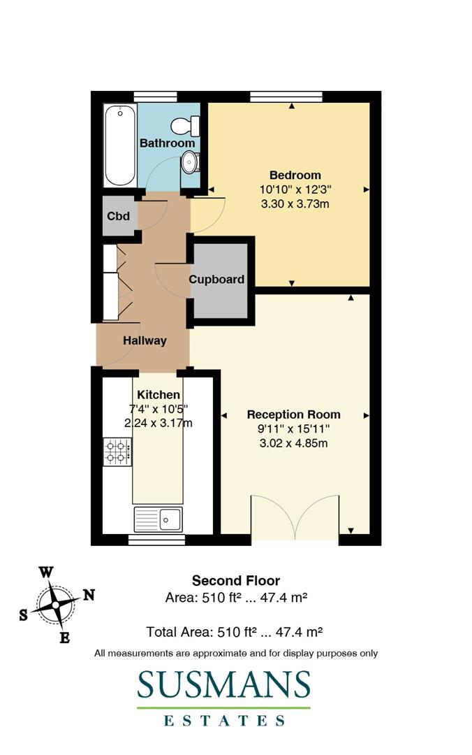 45, Scrubbitts Square, Radlett floorplan