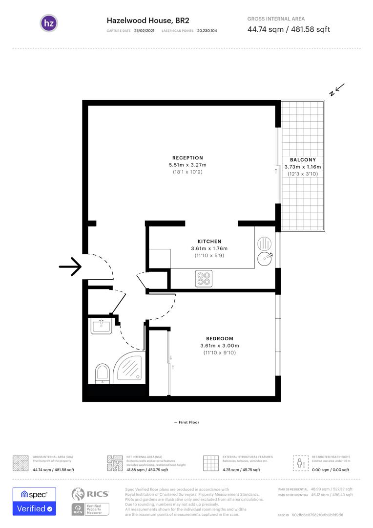 Church Road, Shortlands, Bromley BR2, 1 bedroom flat for sale