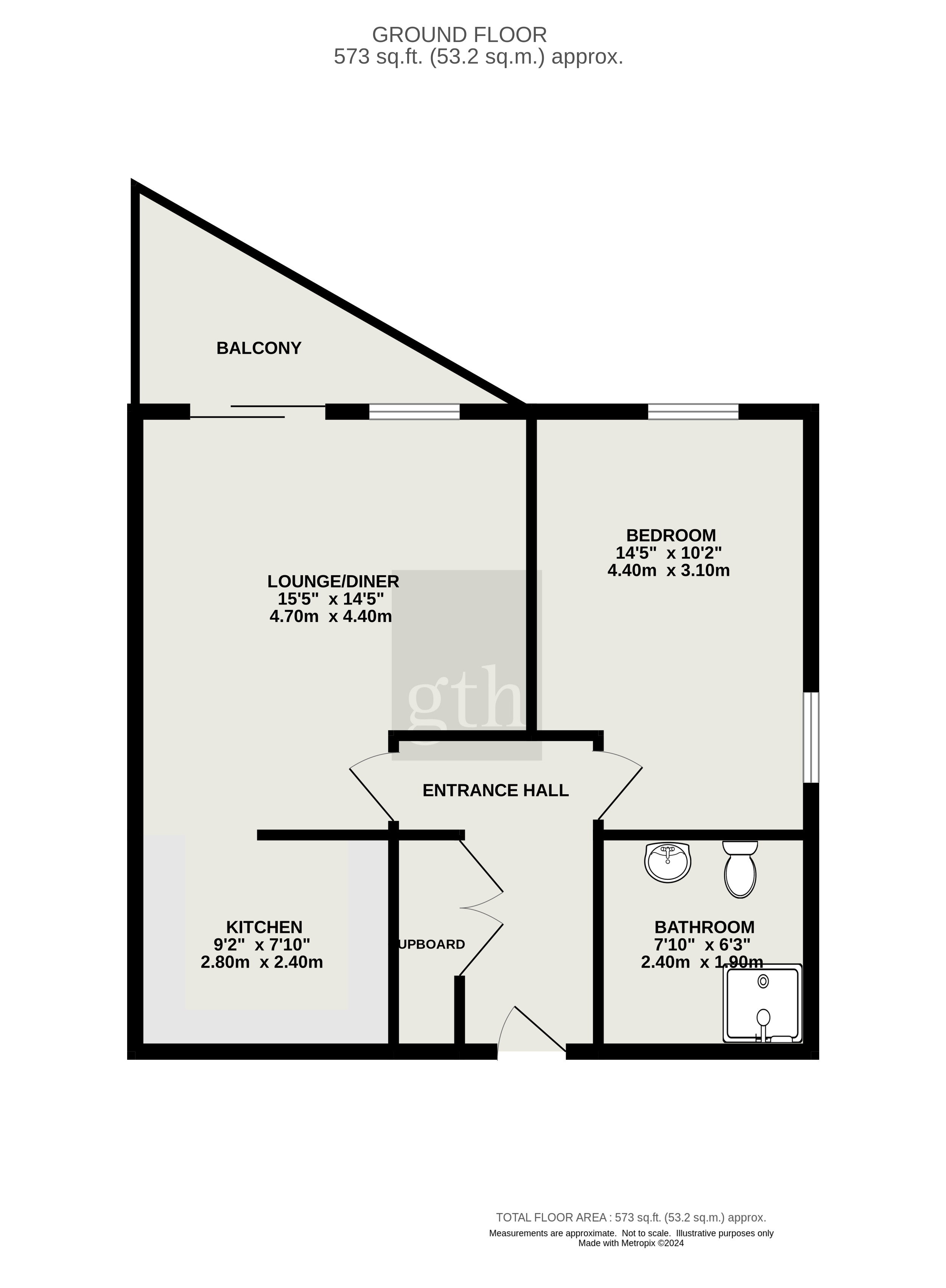 Apartment 37, Quantock House,, Paul Street, Somerset floorplan