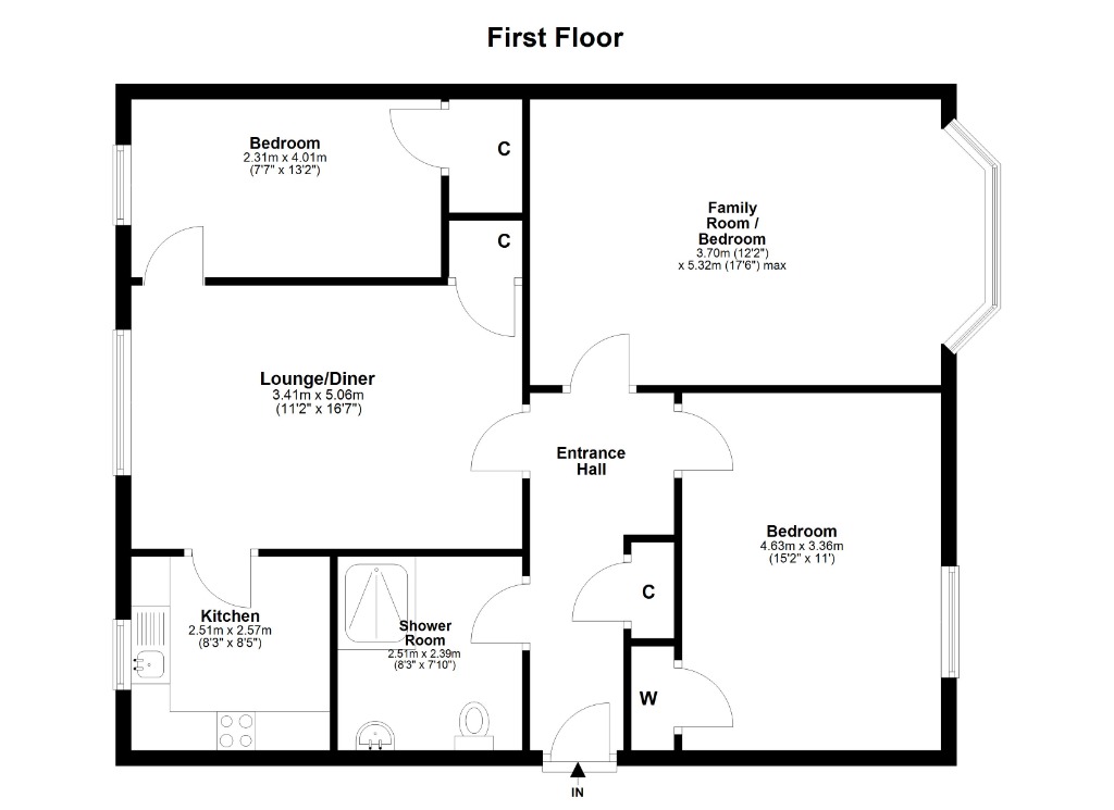 FLAT 1, 19, Comely Bank Grove, Edinburgh floorplan