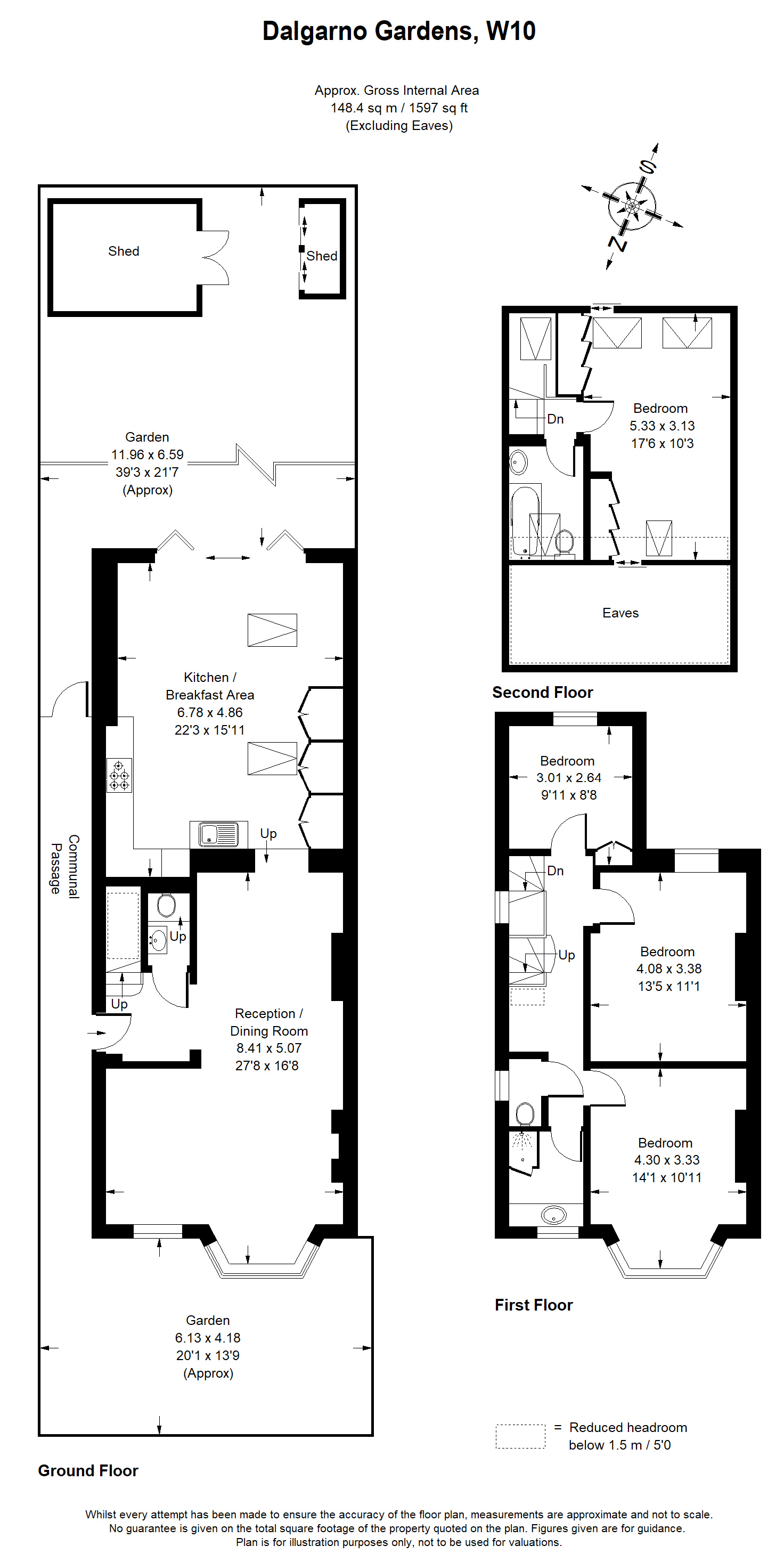 4 Bedrooms  to rent in Dalgarno Gardens, London W10
