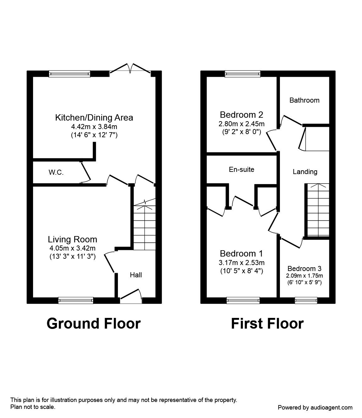 3 Bedrooms Terraced house to rent in Colliers Close, Newhall, Swadlincote DE11
