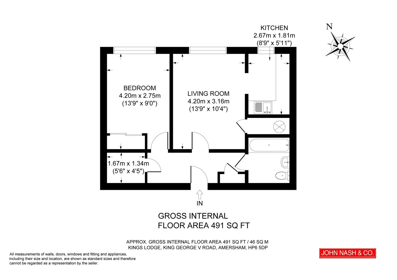 27 Kings Lodge, King George V Road, Amersham floorplan