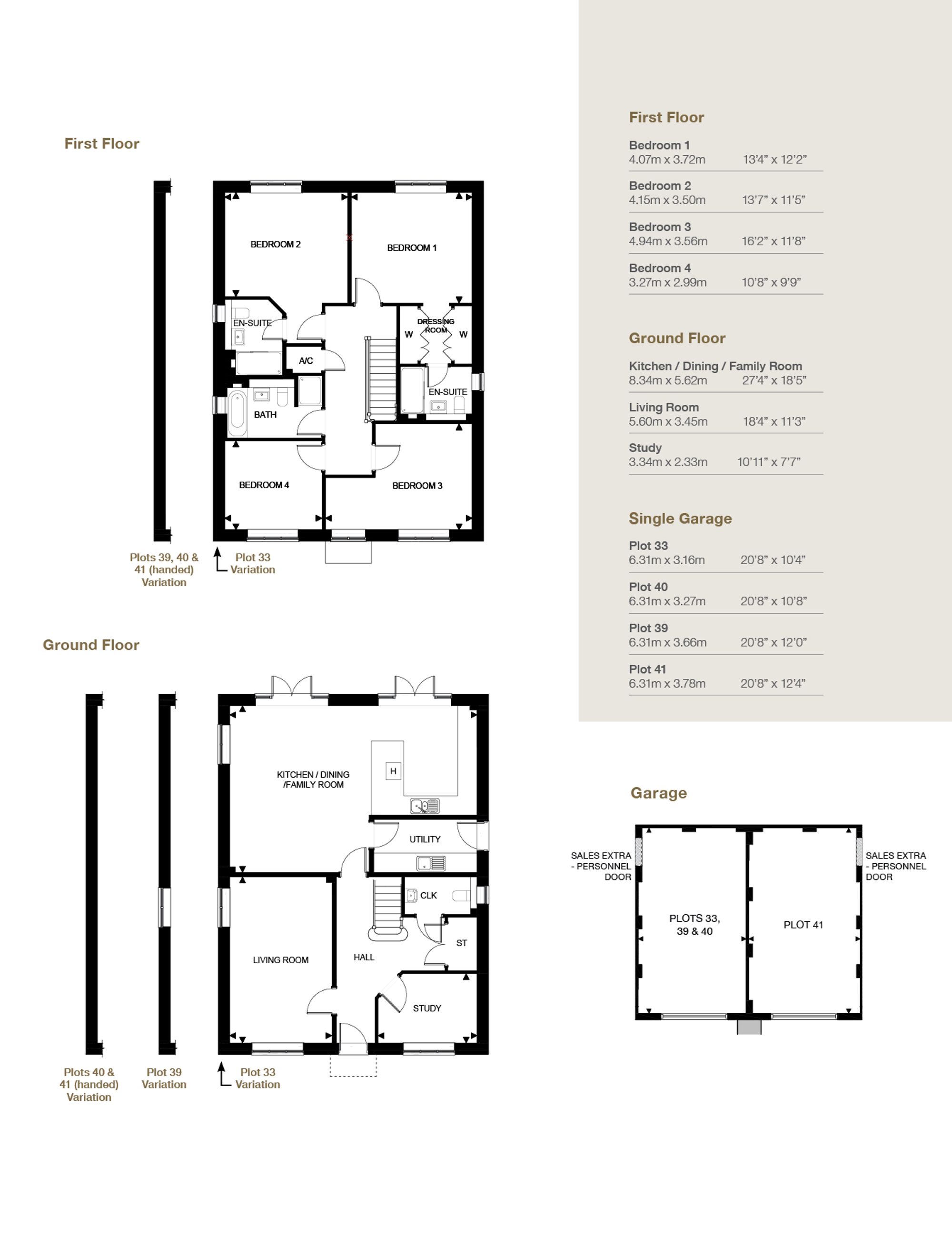 Plot 33, Deanfield Glade, Hook Norton floorplan