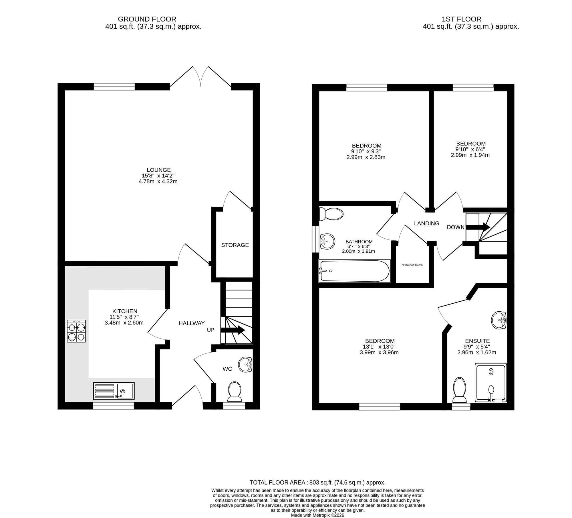 46 Castleton Grove, Haverfordwest floorplan