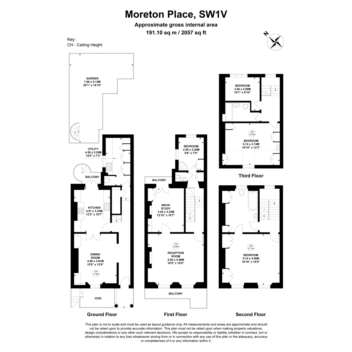 Flat B, 25, Moreton Place, London floorplan