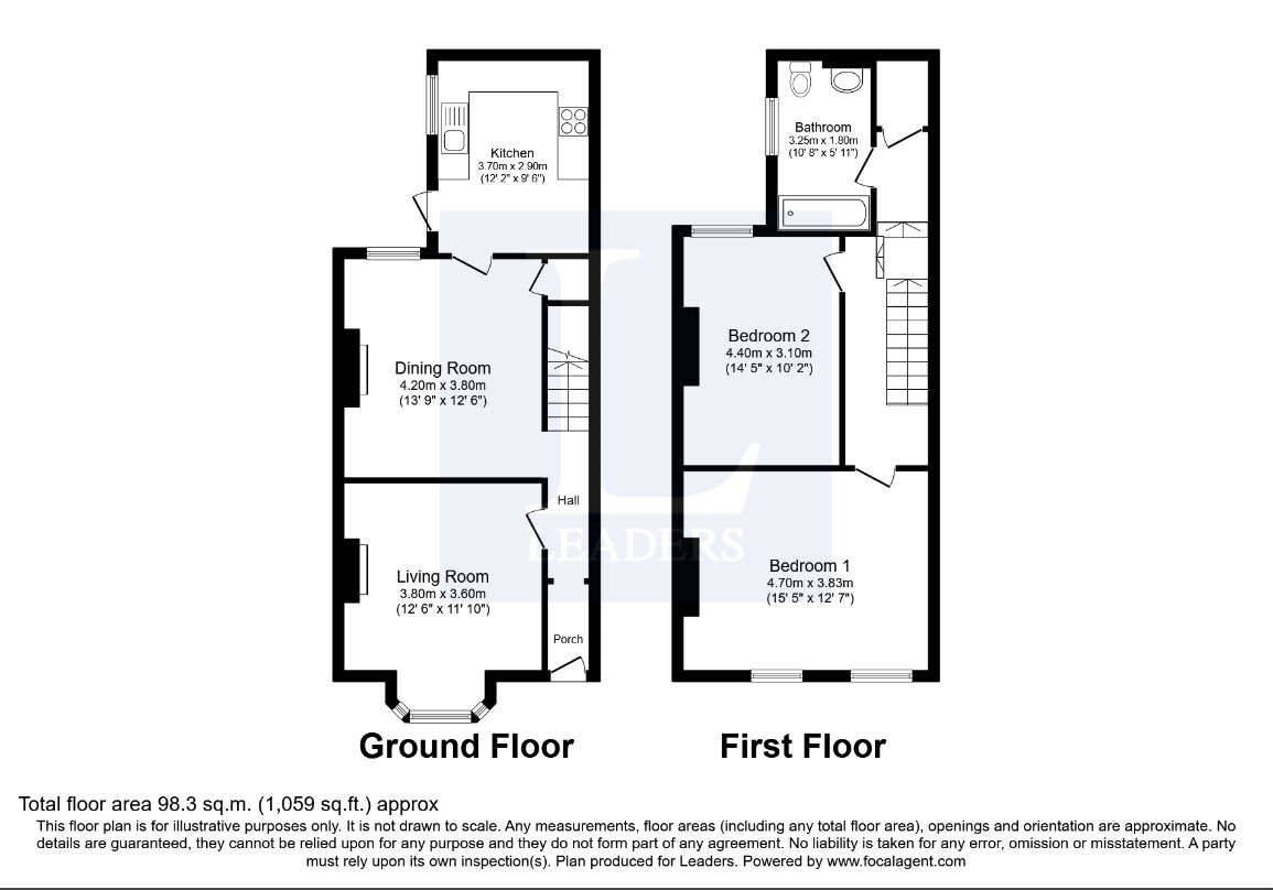 55 Astwood Road,, Worcester, Worcestershire floorplan