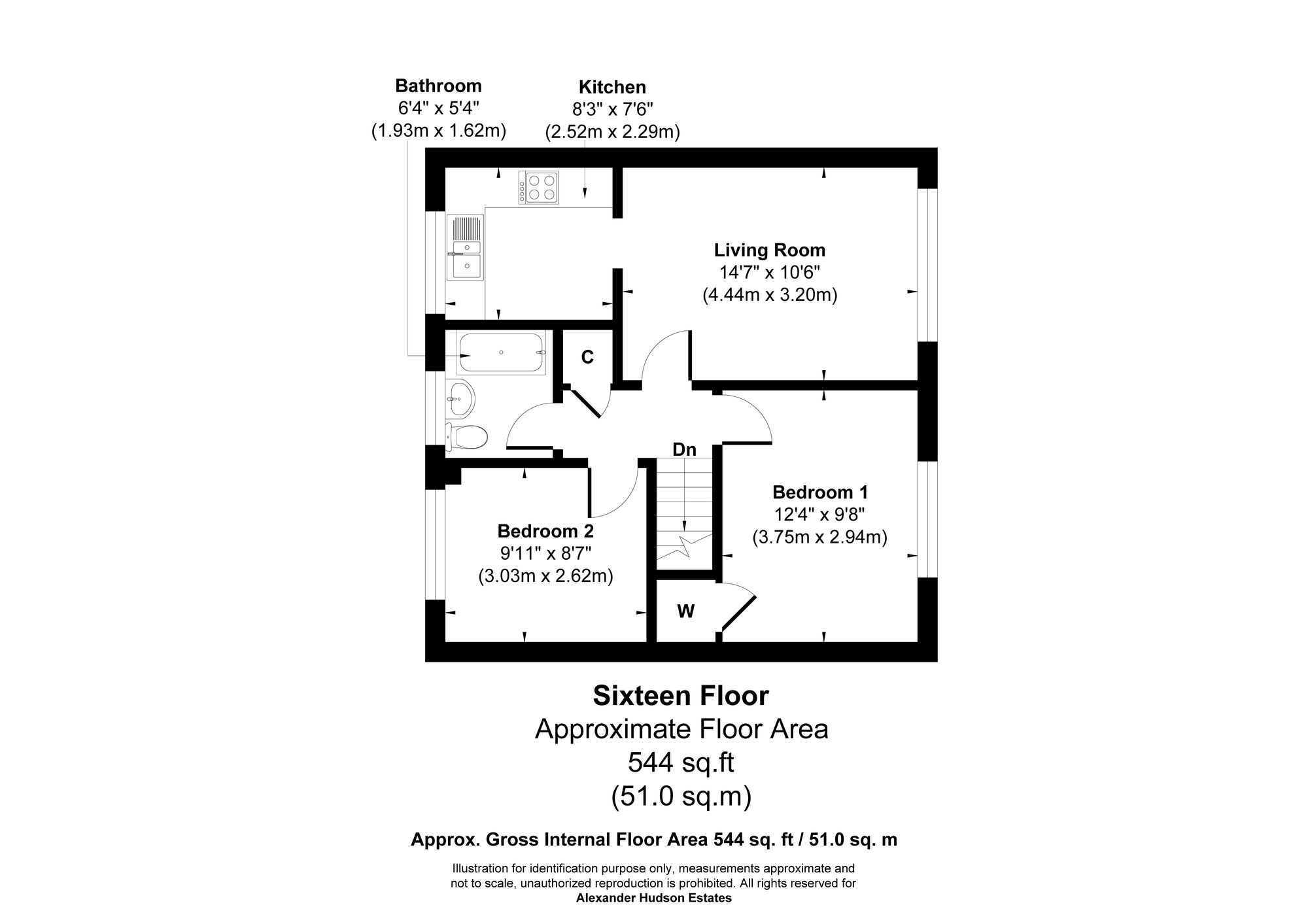 14 Newbury Garth Sixteen, Newcastle Upon Tyne floorplan
