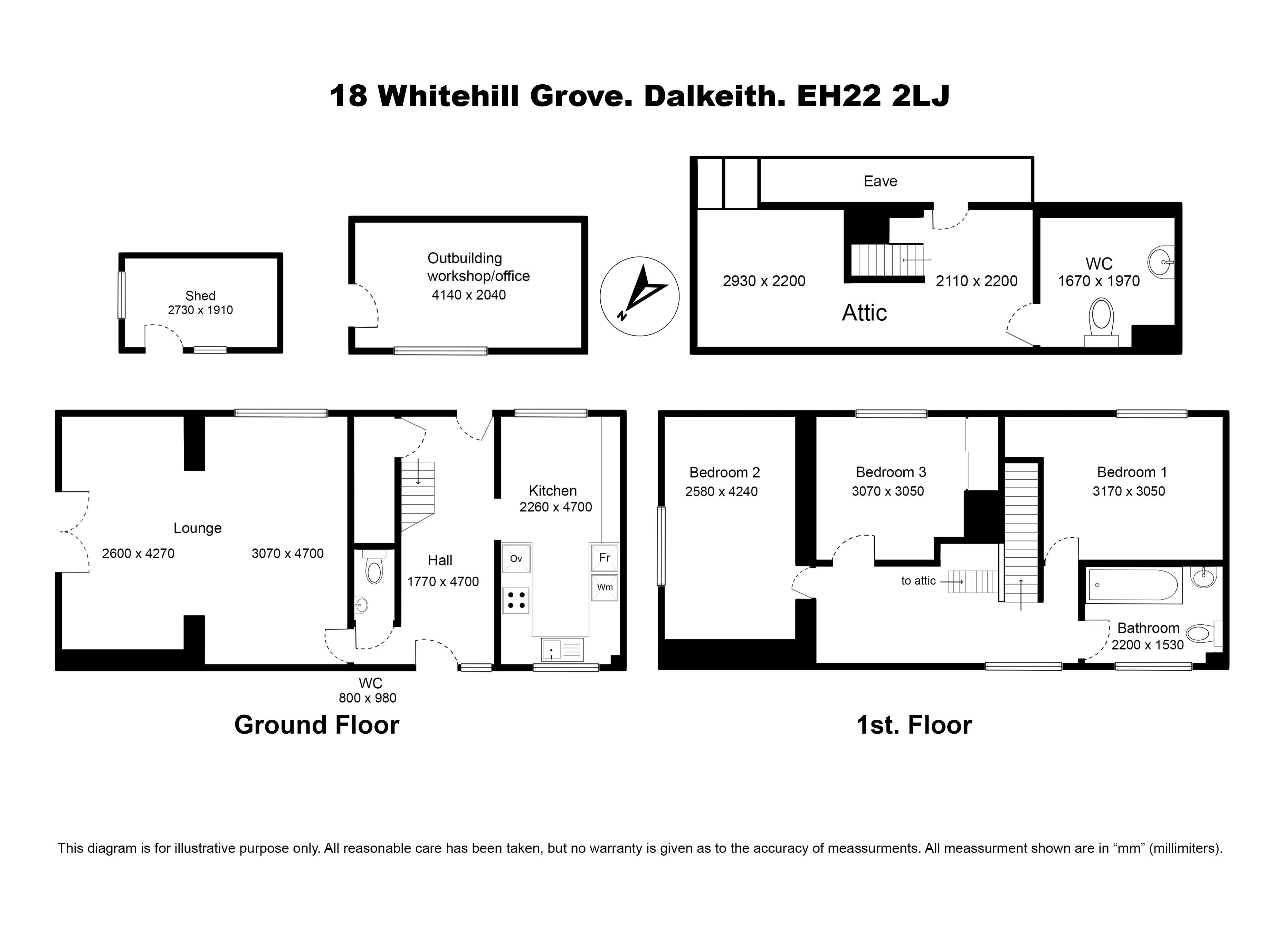 Whitehill Grove, Dalkeith floorplan