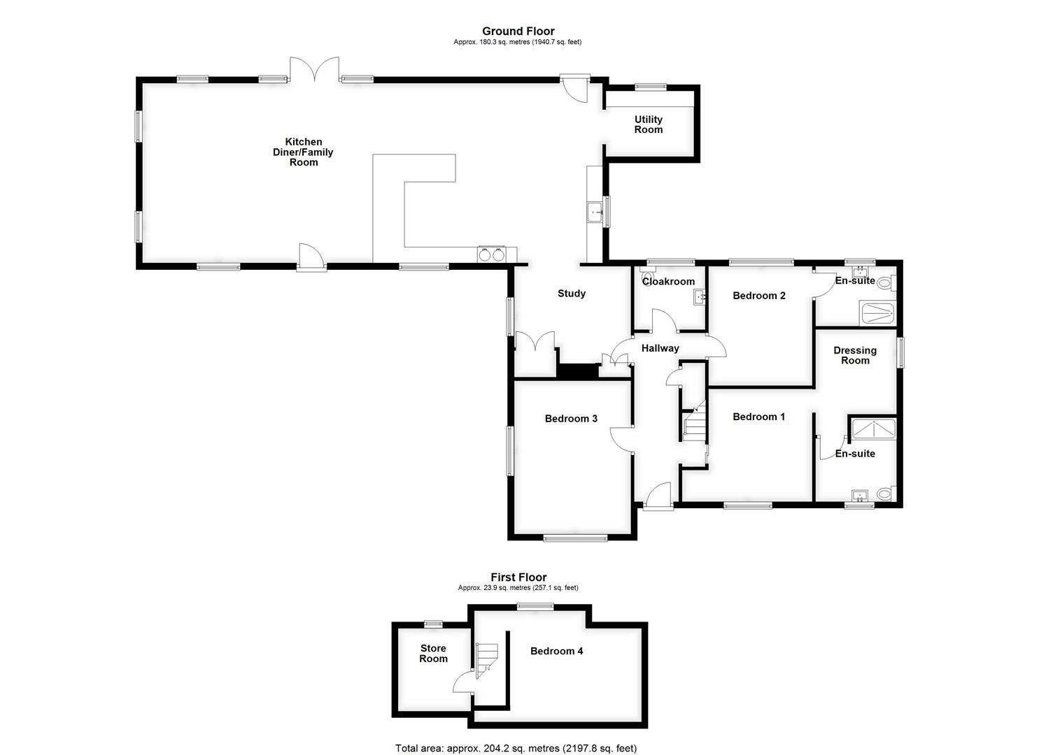 Woodcroft, Fulney Lane South, Spalding floorplan