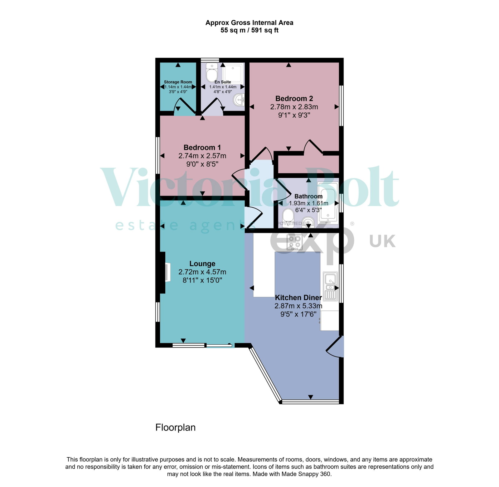 43, The Thatches, Modbury floorplan