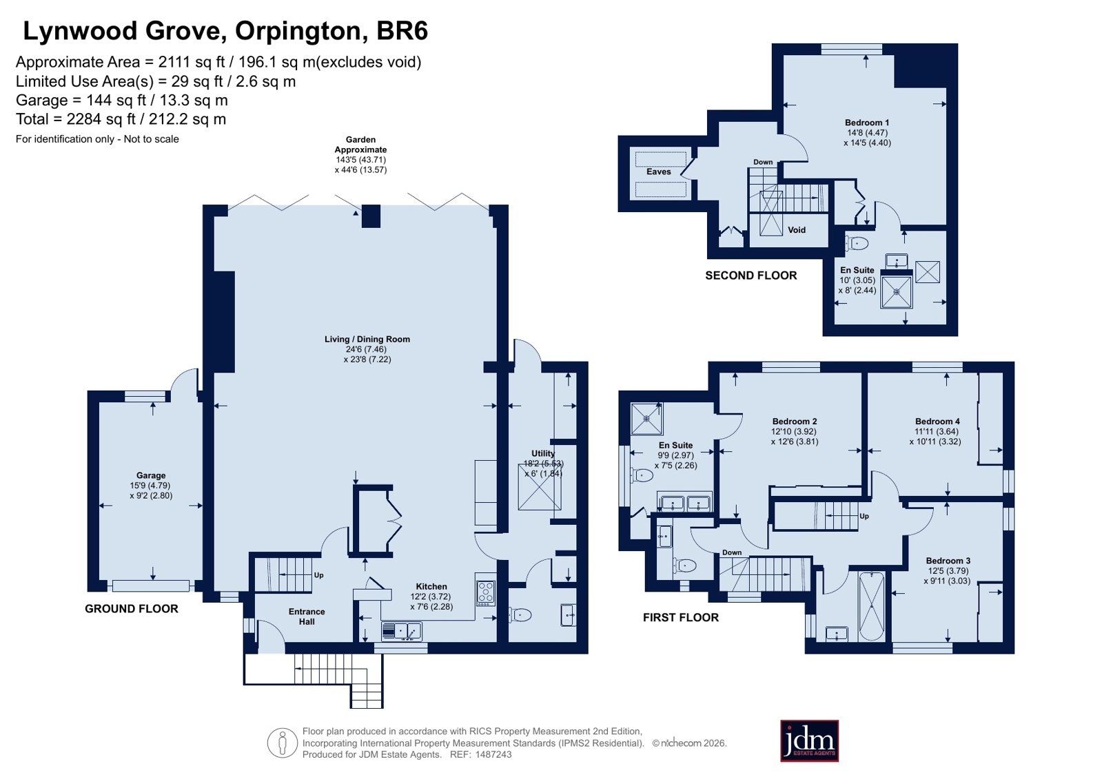 83, Lynwood Grove, Orpington floorplan
