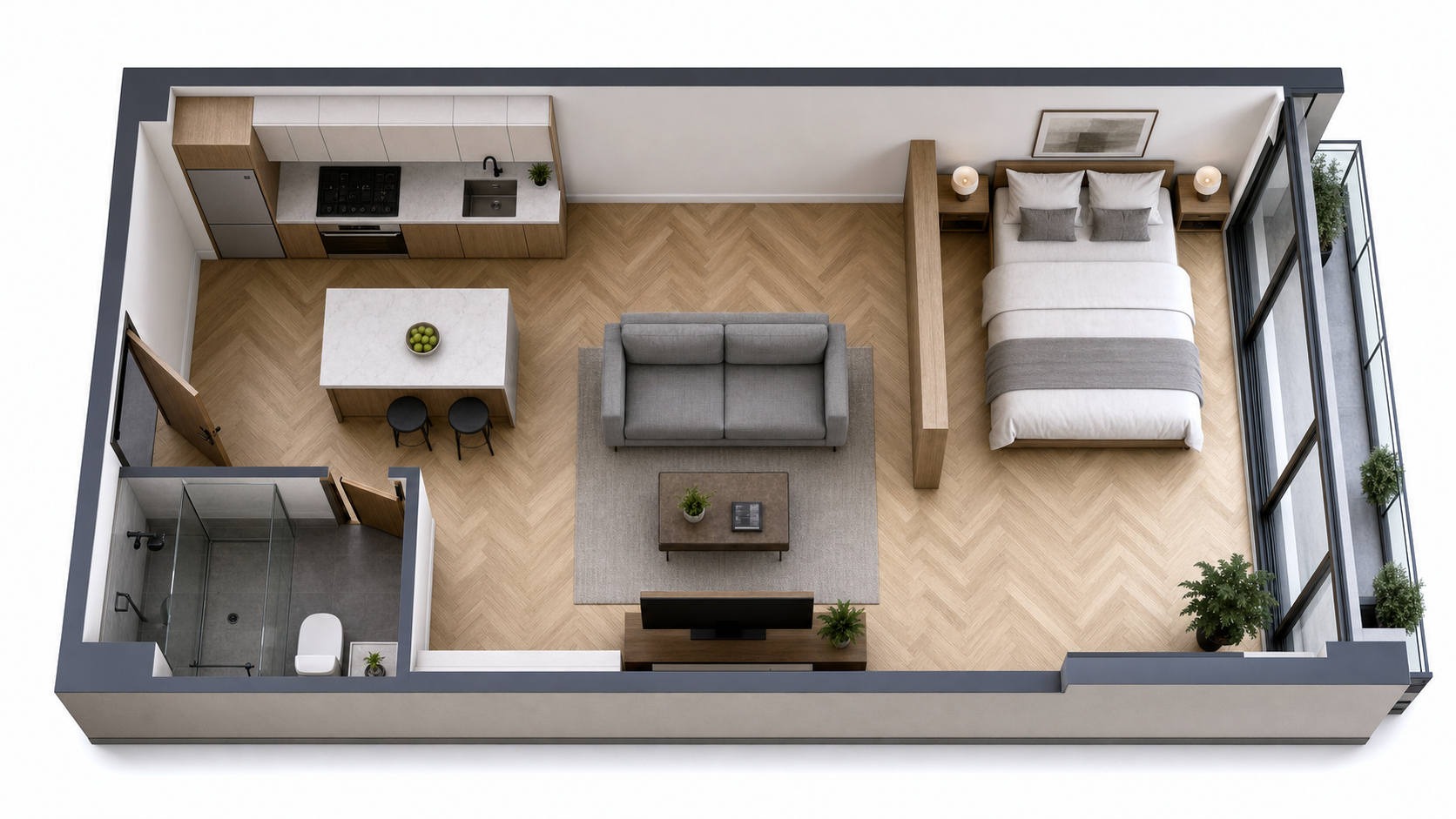 Smart Liverpool Flat, Liverpool City Centre floorplan