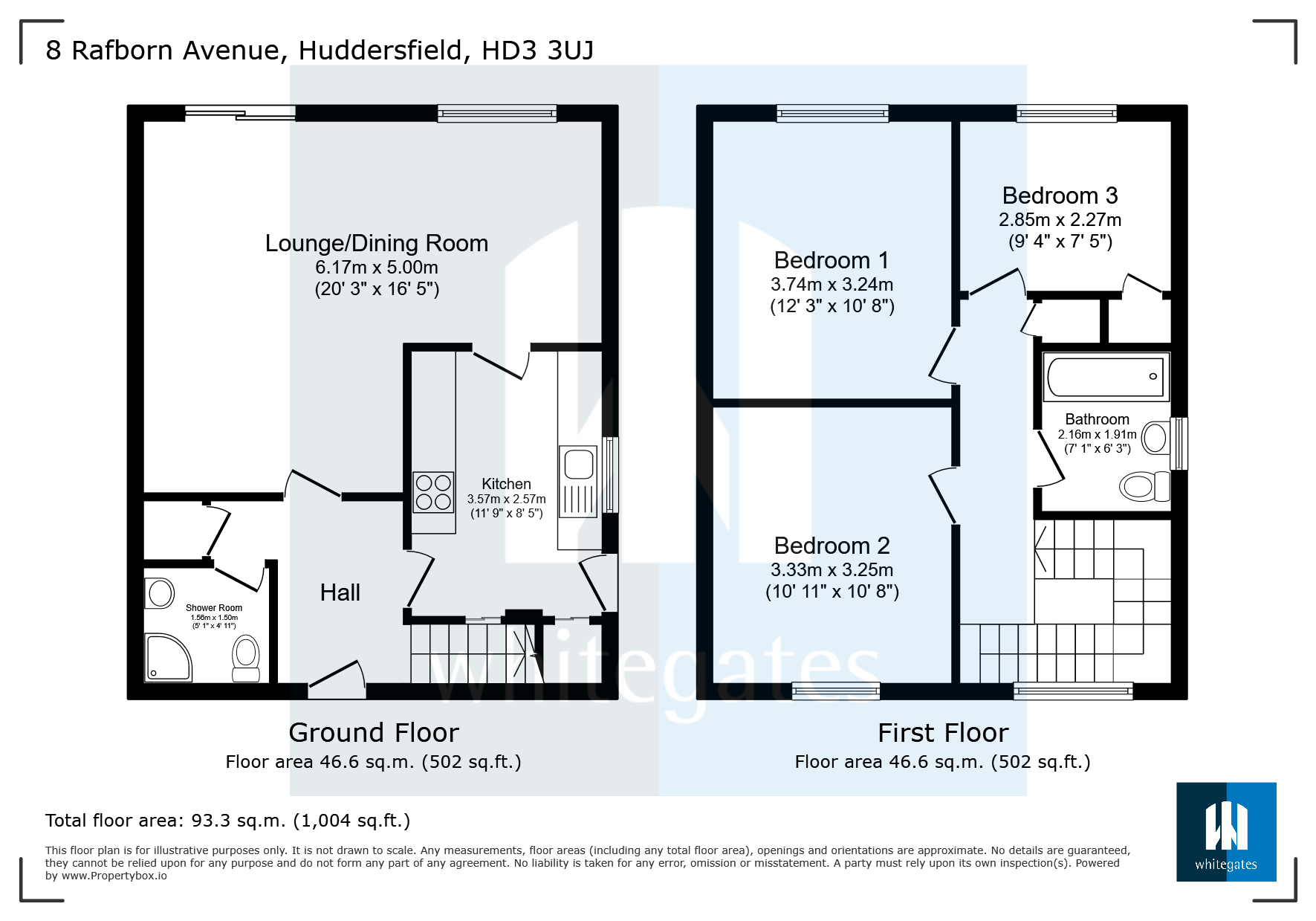 8, Rafborn Avenue, Huddersfield floorplan